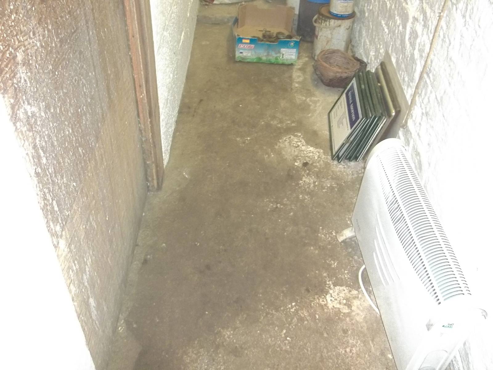 Service passage in front of Eckie swept, 4th January 2015