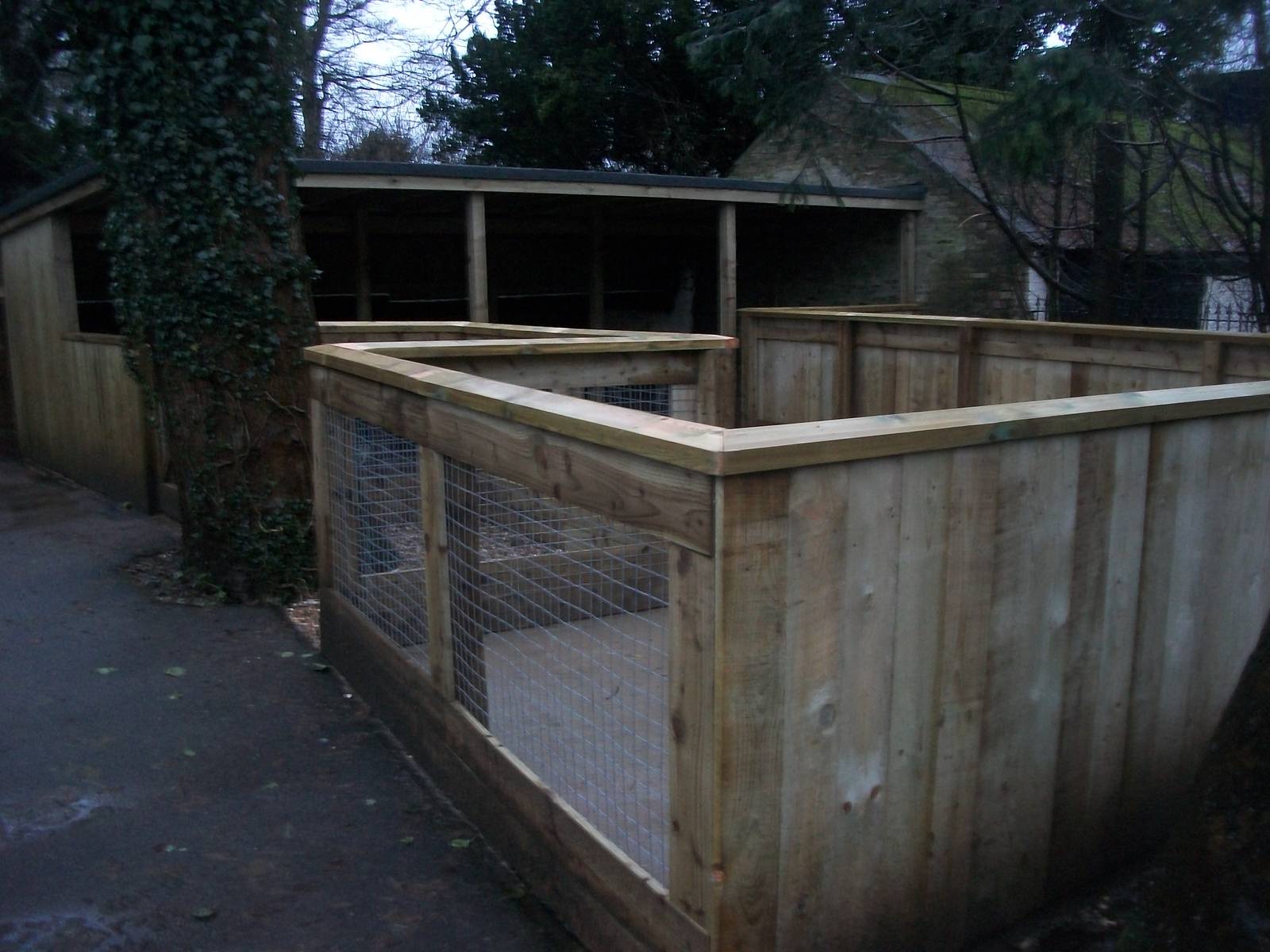 Sewerby Zoo, completed fencing 22nd December 2012