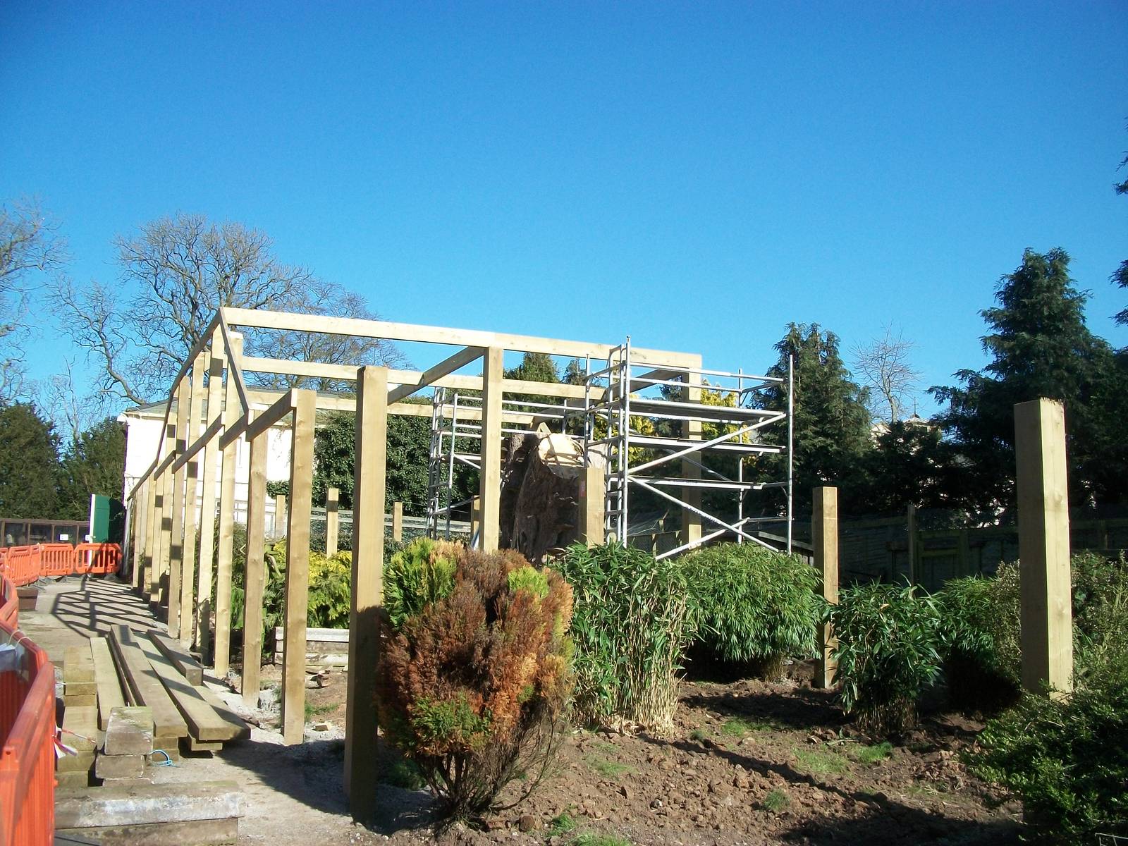 Sewerby Zoo, "Lemur Land" under construction 13th April 2012