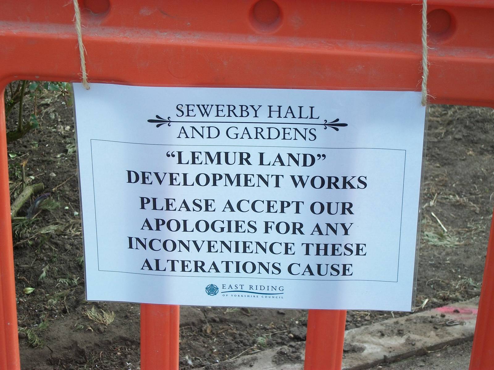 Sewerby Zoo, "Lemur Land" under construction 31st March 2012