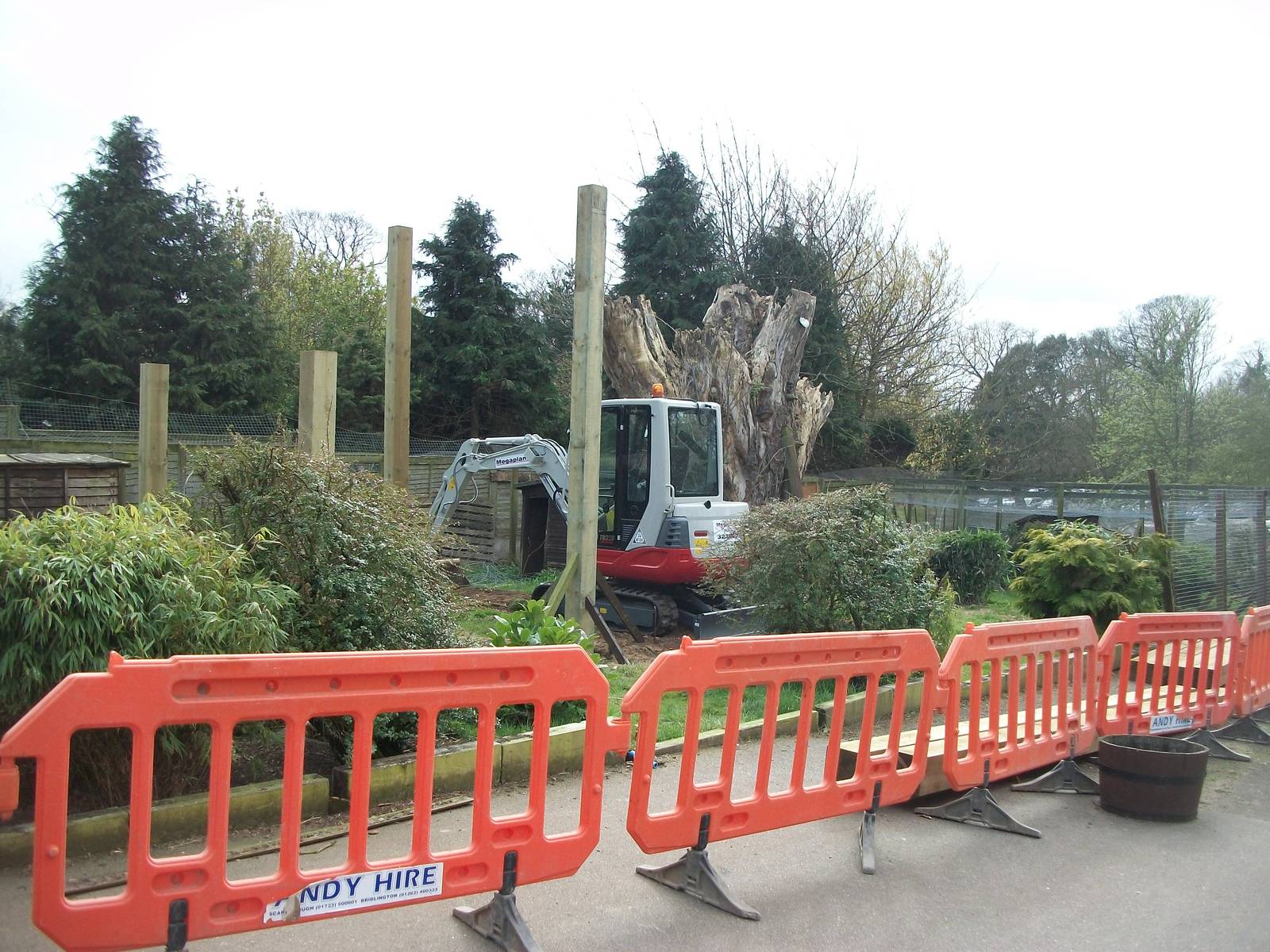 Sewerby Zoo, "Lemur Land" under construction 31st March 2012