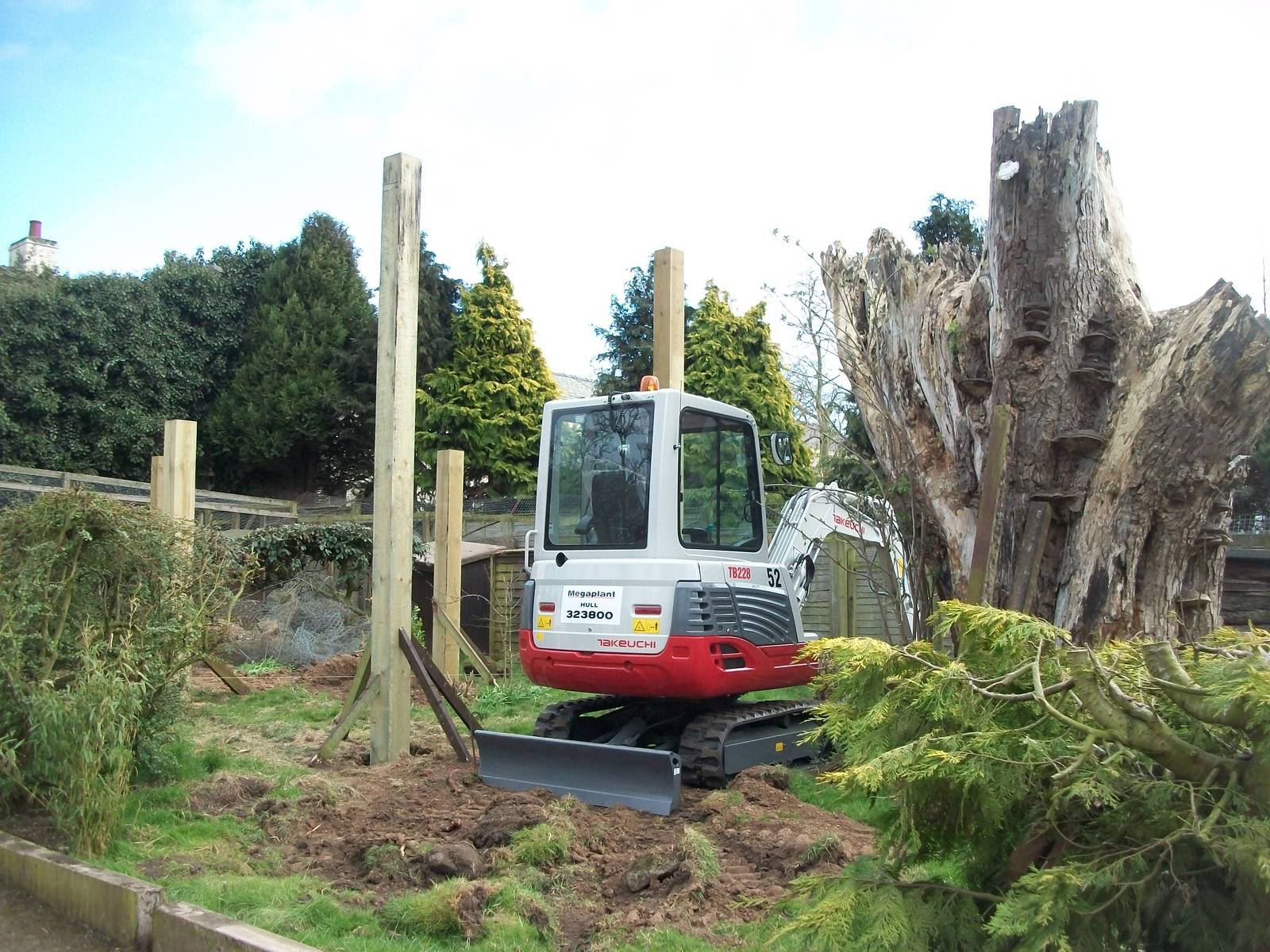 Sewerby Zoo, "Lemur Land" under construction 31st March 2012