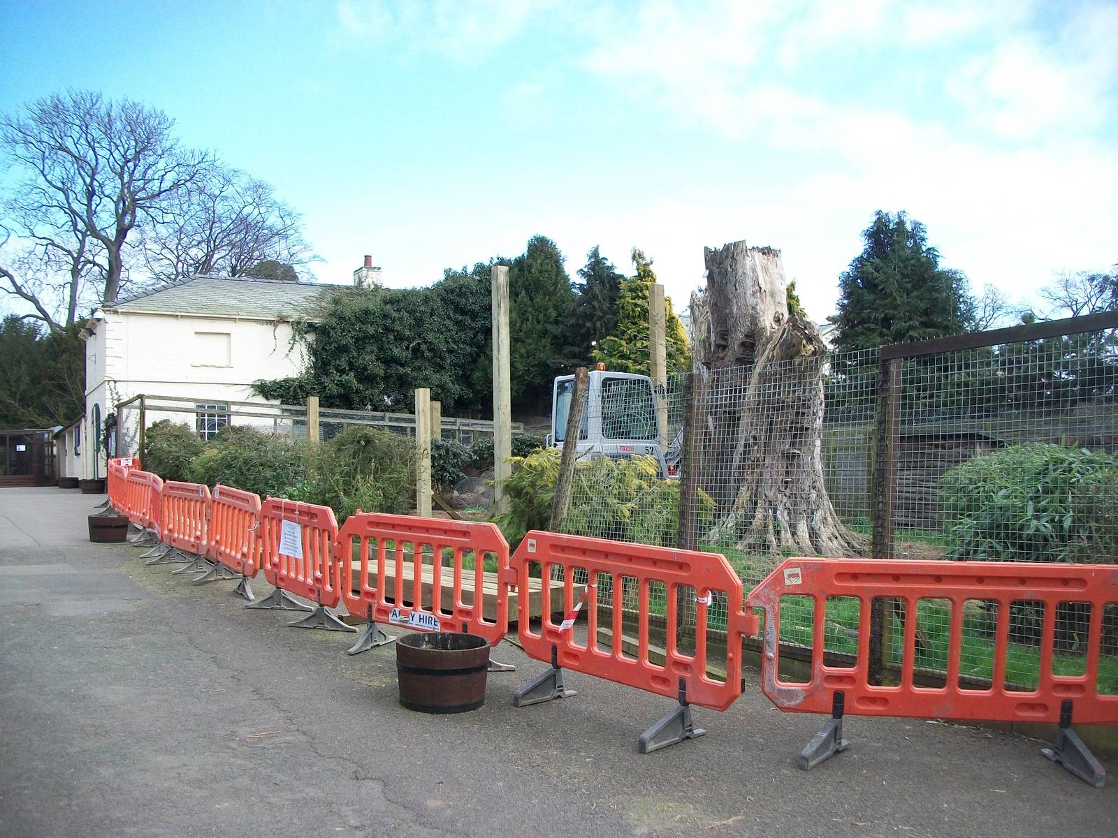 Sewerby Zoo, "Lemur Land" under construction 31st March 2012