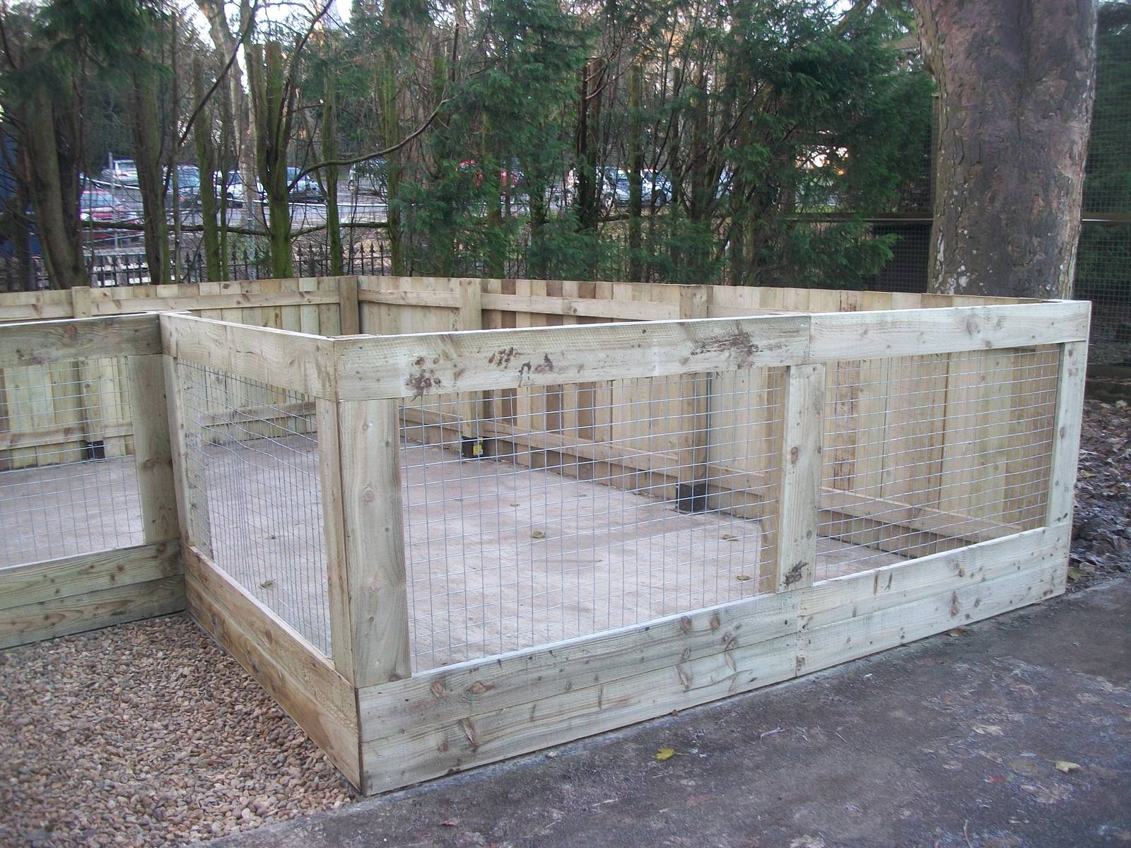 Sewerby Zoo, new hardstanding and shelter almost complete 13th December 201