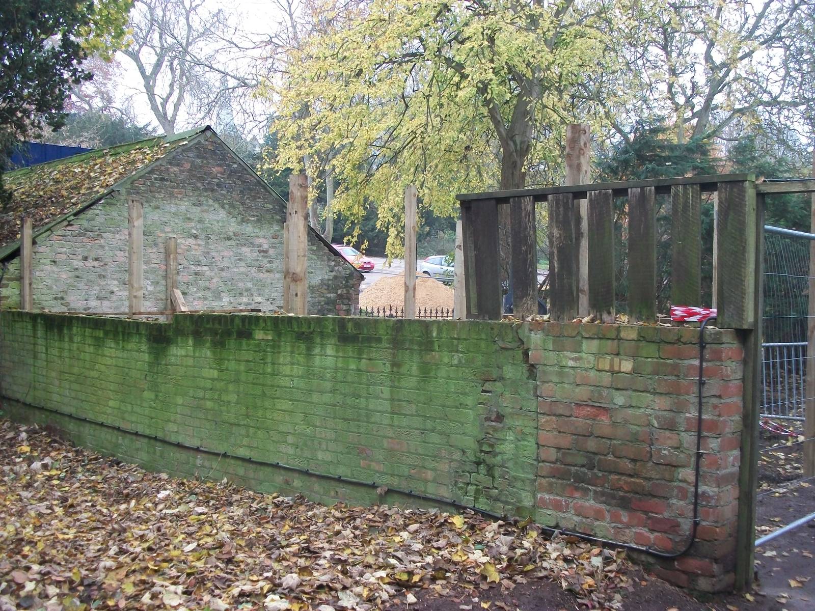 Sewerby Zoo, New hardstanding and shelter under construction 16th November