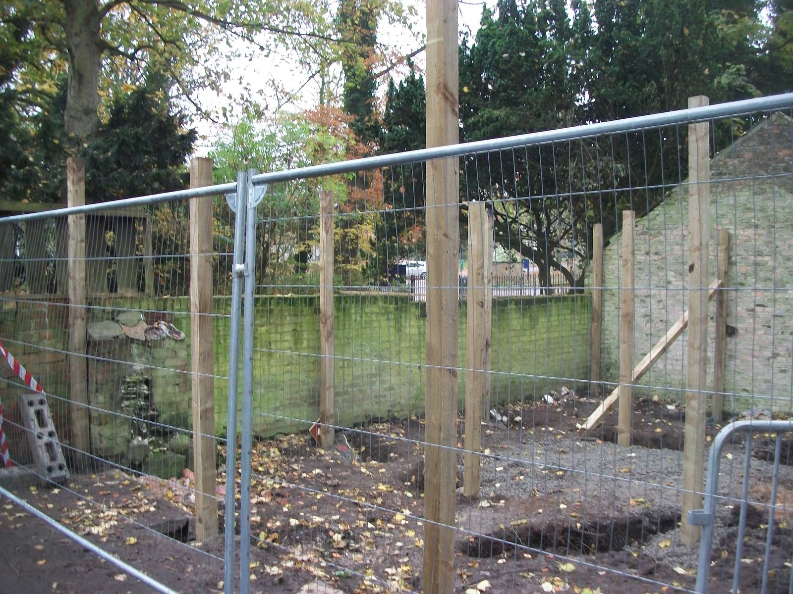 Sewerby Zoo, New hardstanding and shelter under construction 16th November