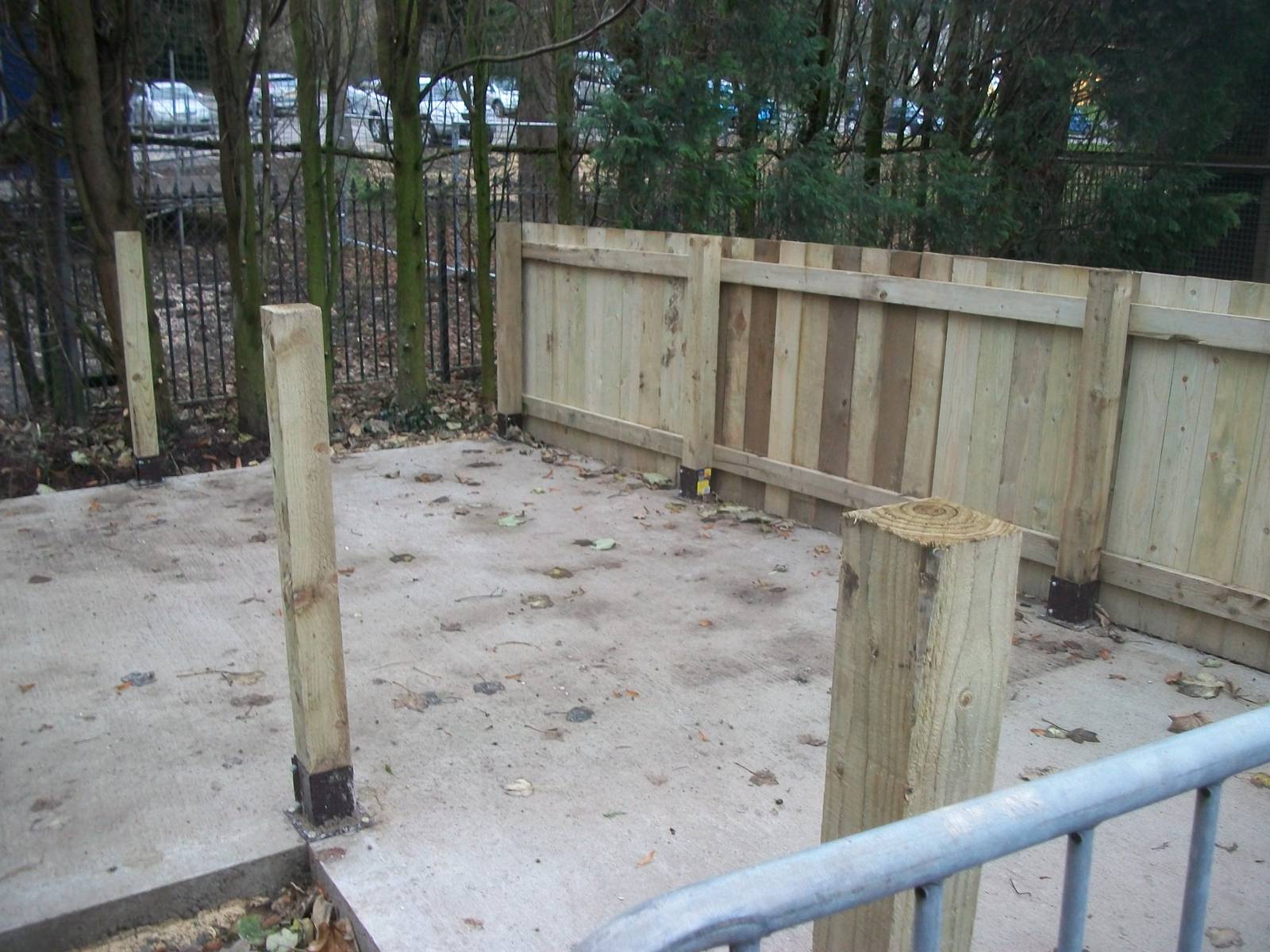 Sewerby Zoo, new hardstanding under construction 9th December 2012