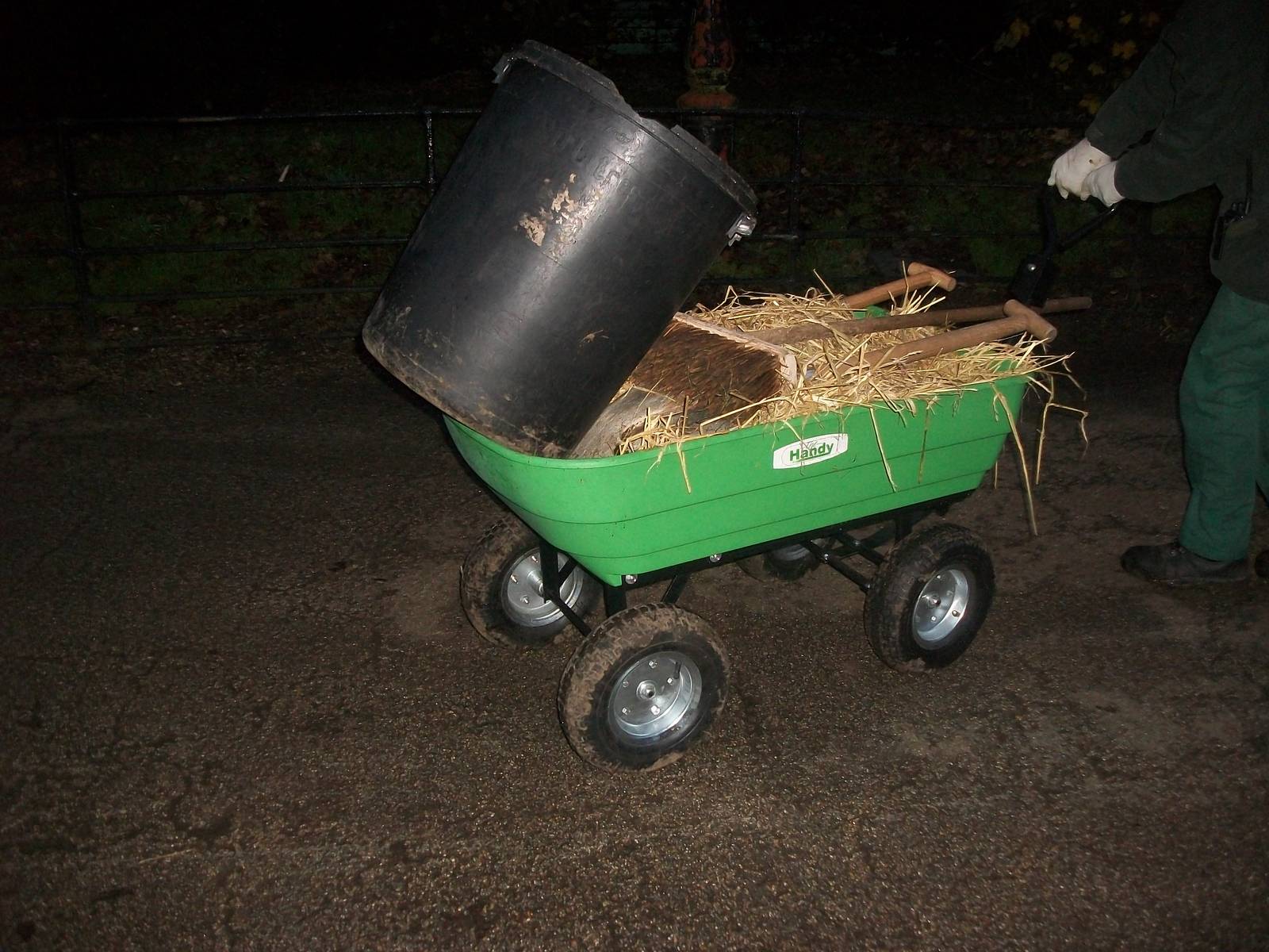 Sewerby Zoo, new zoo cart in action 24th November 2012
