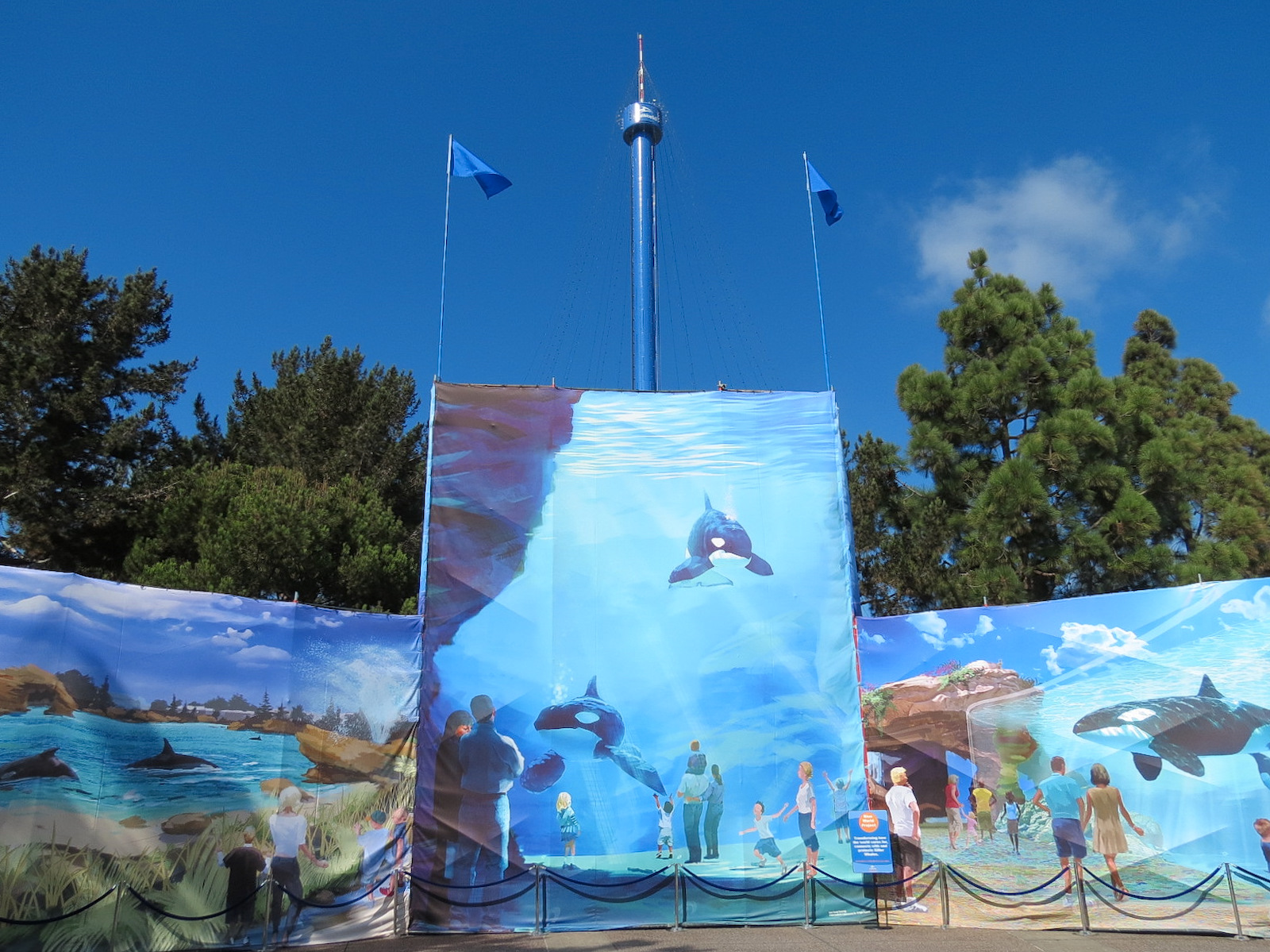 Shamu Stadium - One Ocean Show - New Habitat Conceptual Graphics