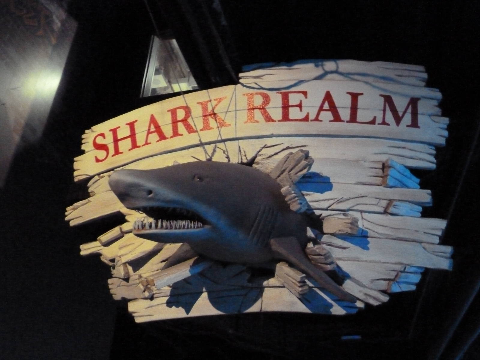 Shark Realm Sign