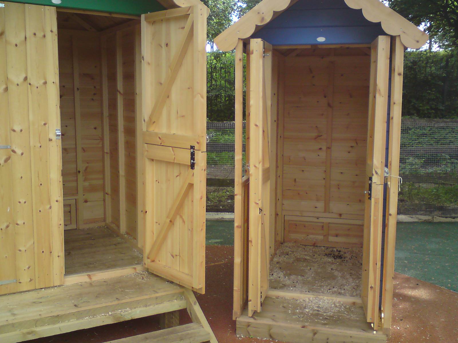 Sheep shelters, Animal Adventure