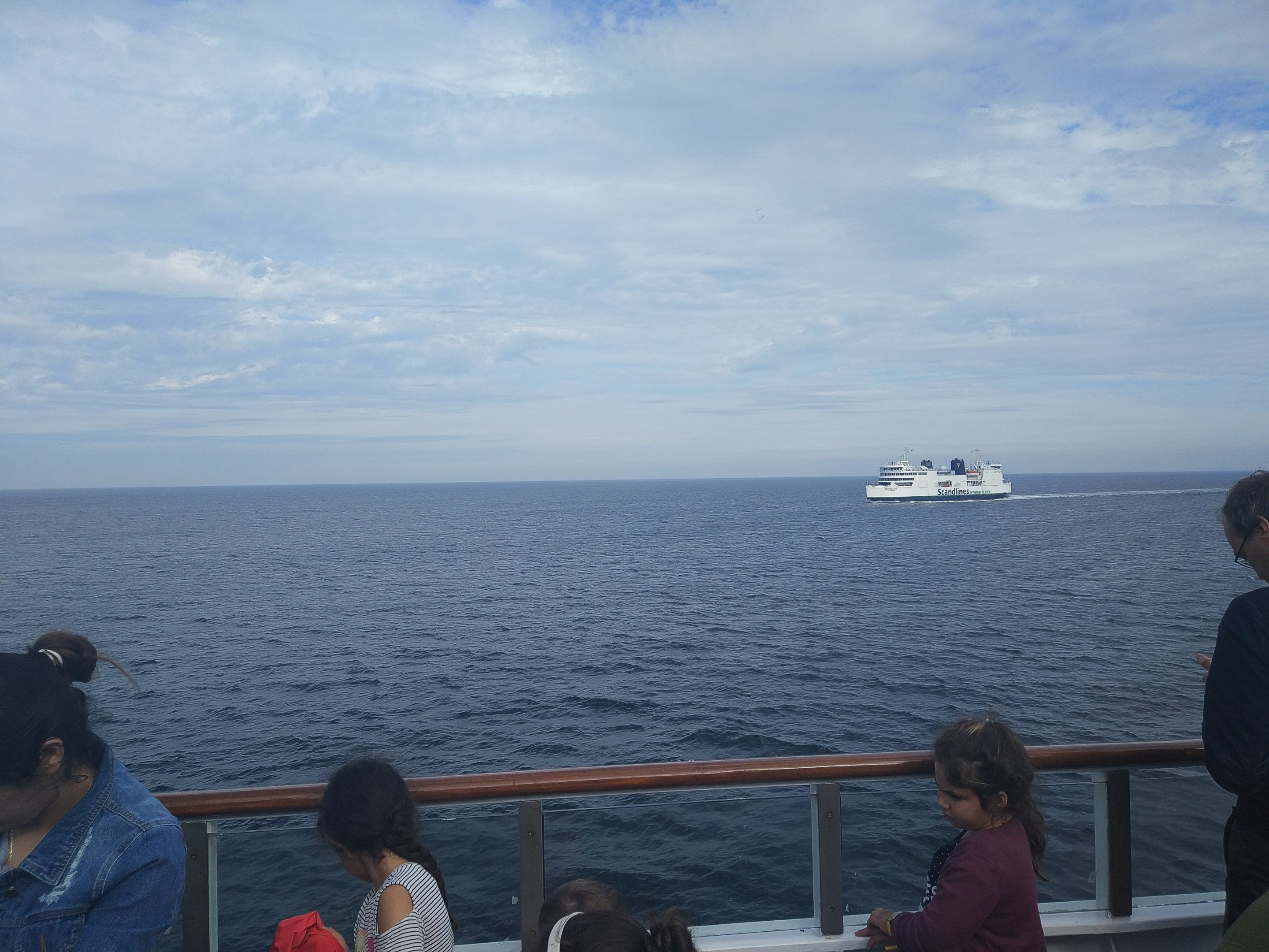 Ships passing in the day