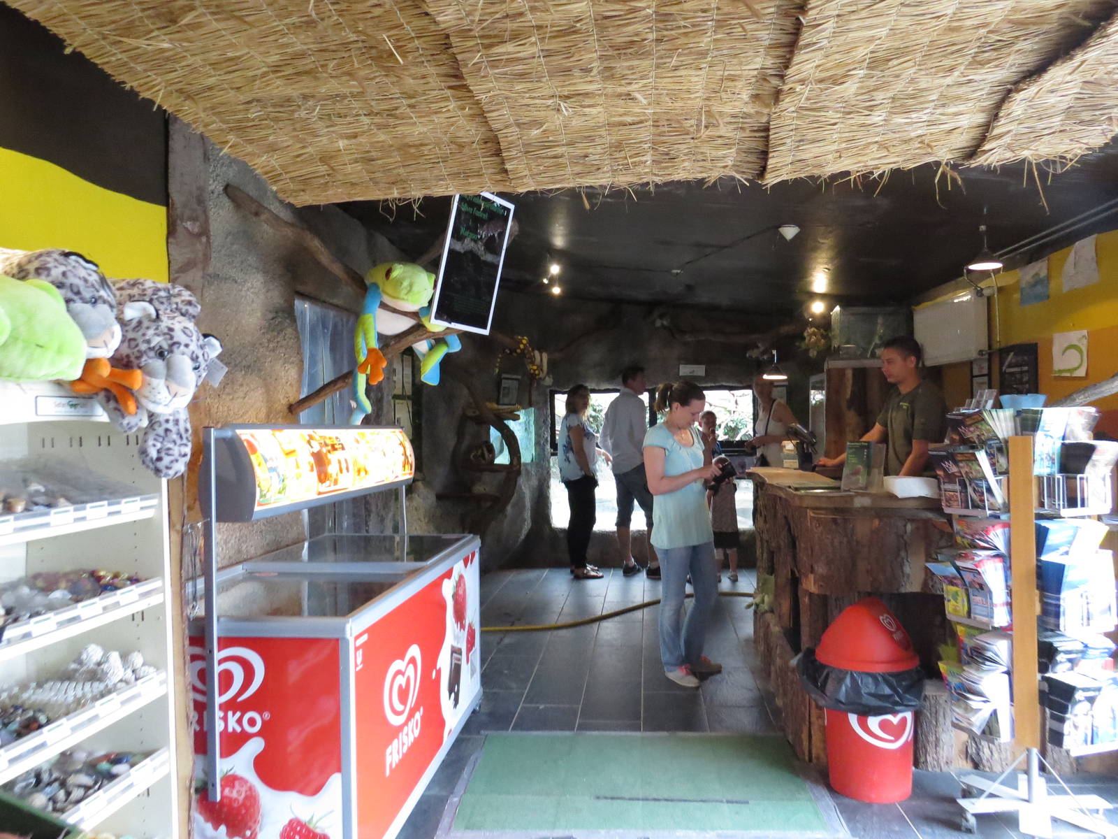 Shop and entrance desk, June 2015.