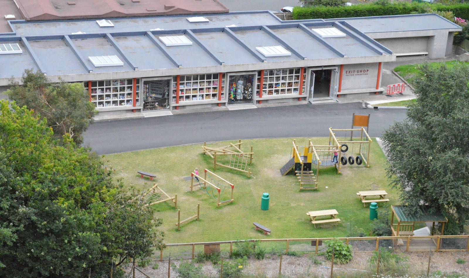 Shop/ entrance and new play area