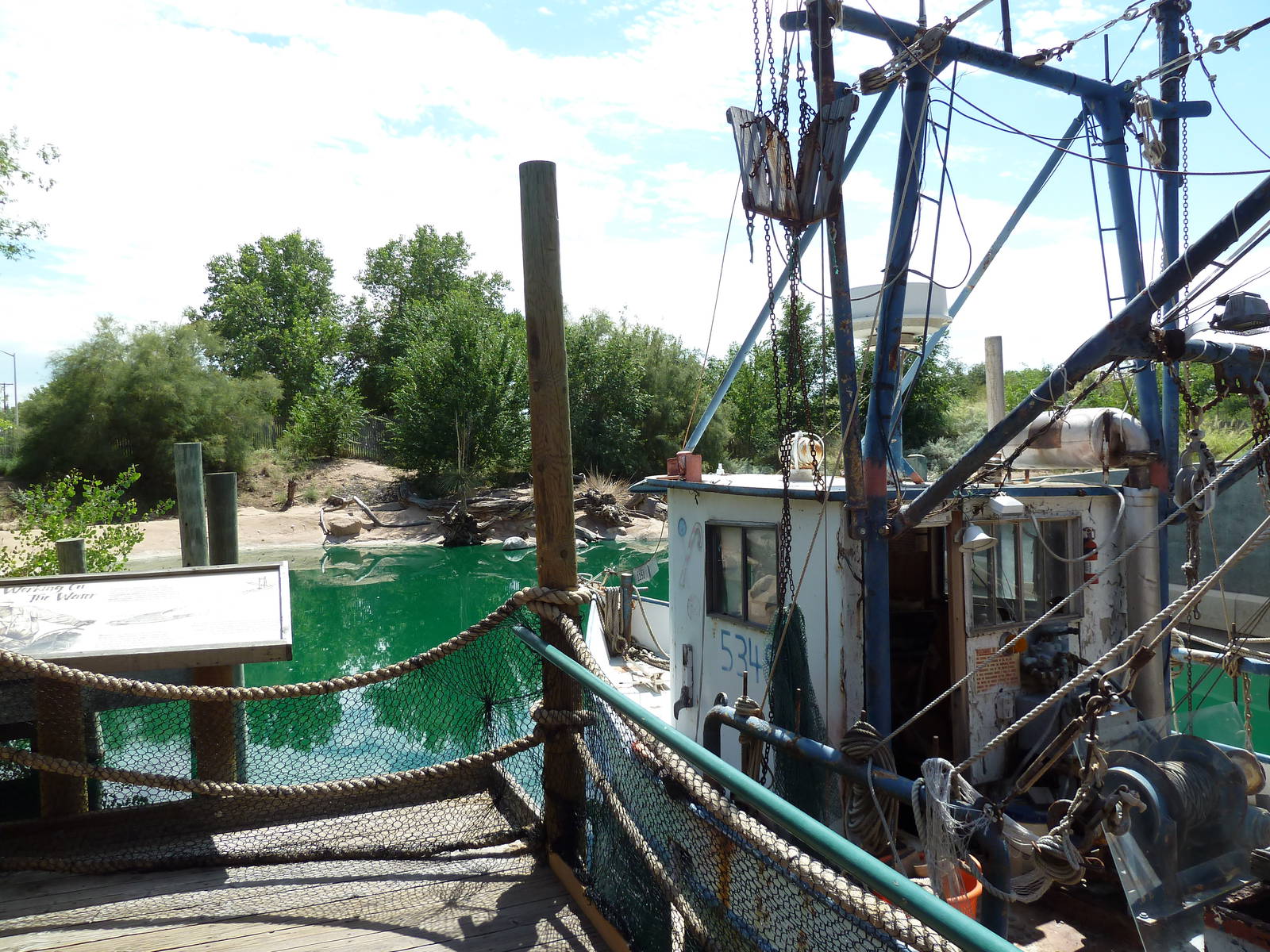 Shrimp Boat Outdoor Exhibit - No Animals