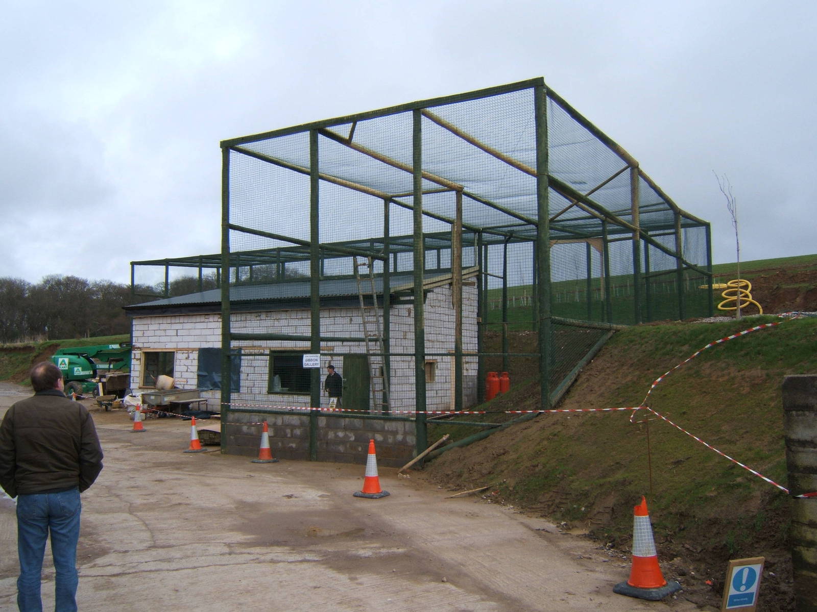 Siamang House under construction at Noahs Ark Zoo Farm