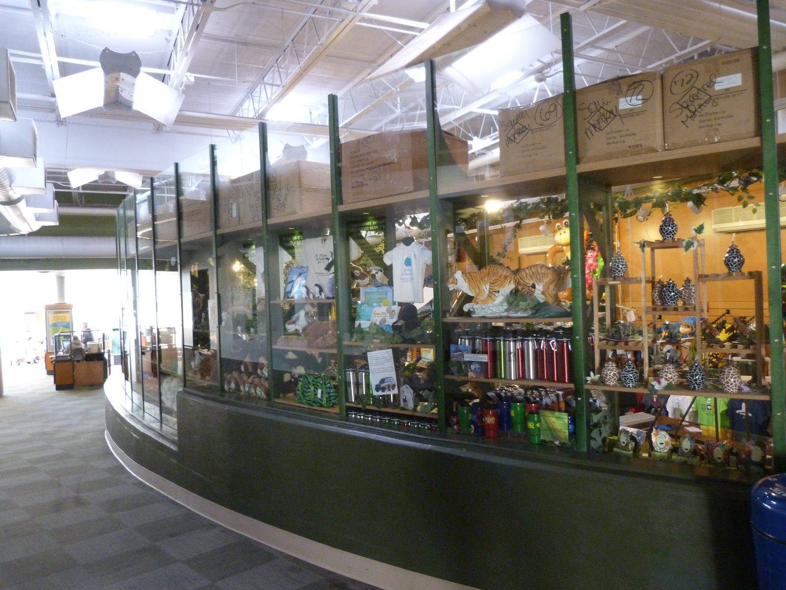 Side view of Gift Shop windows