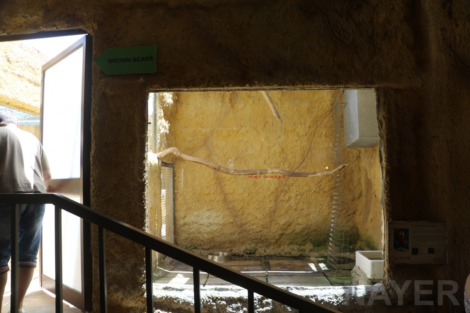 Side view of macaw enclosure - Wildlife Park Malta, June 2019
