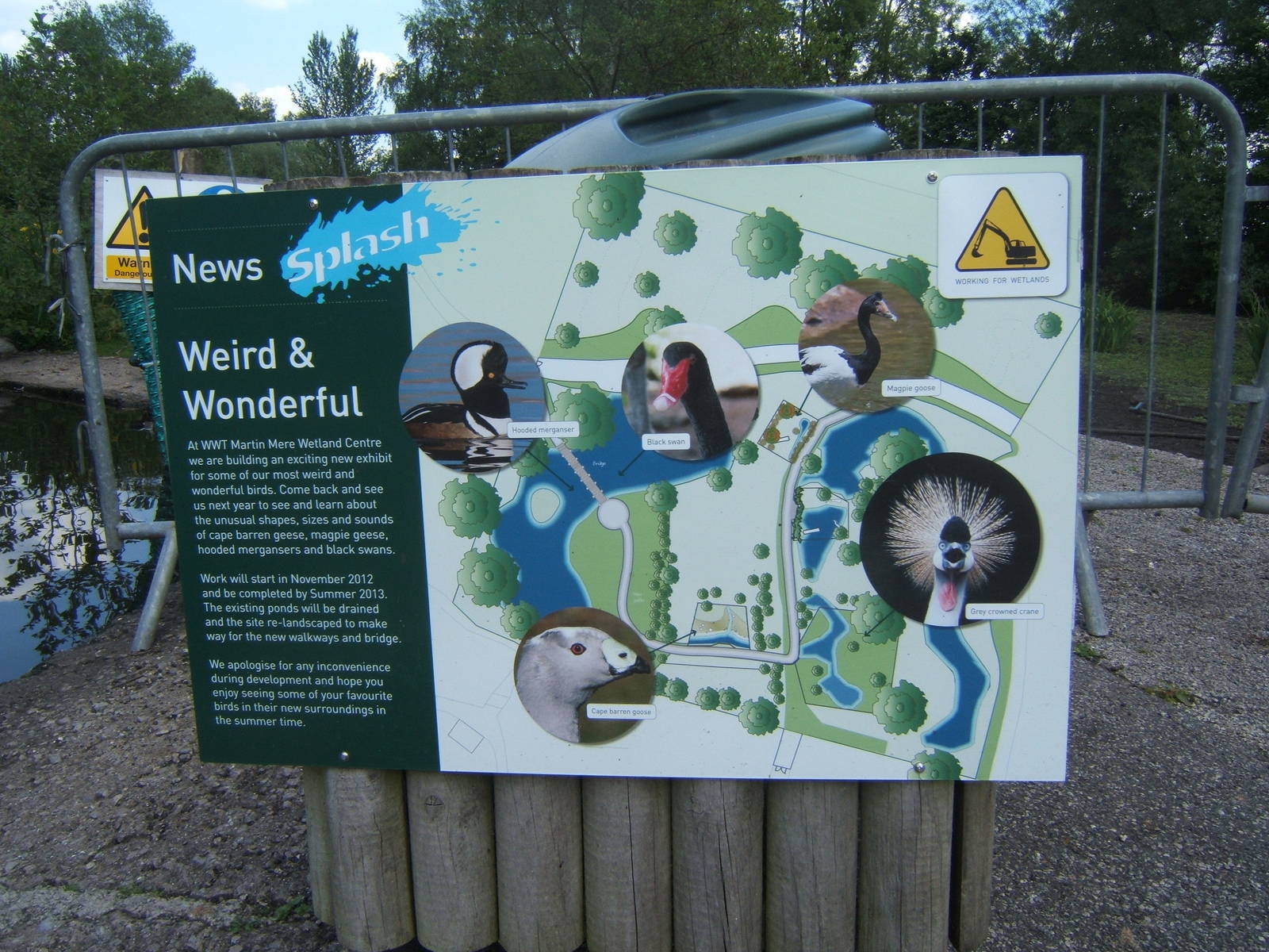 Sign about a New Exhibit being built