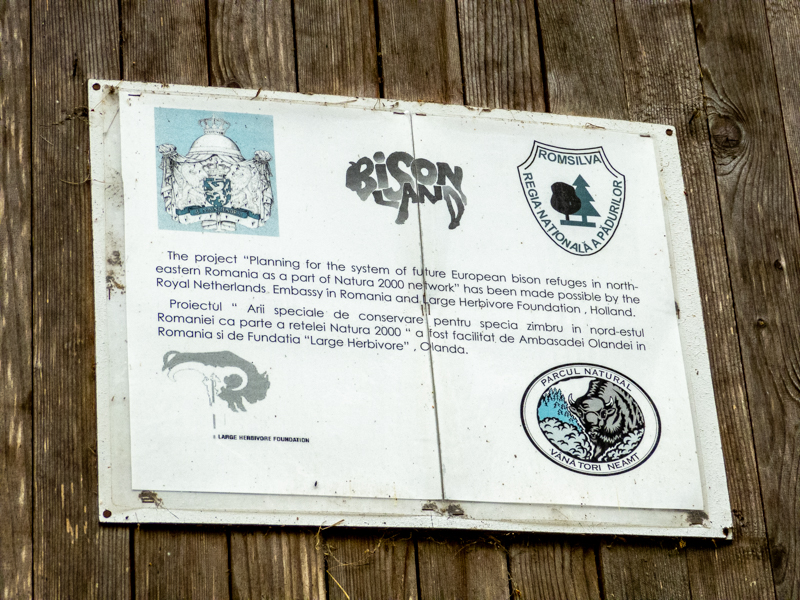 Sign about European Bison
