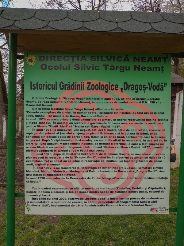 Sign about European Bison
