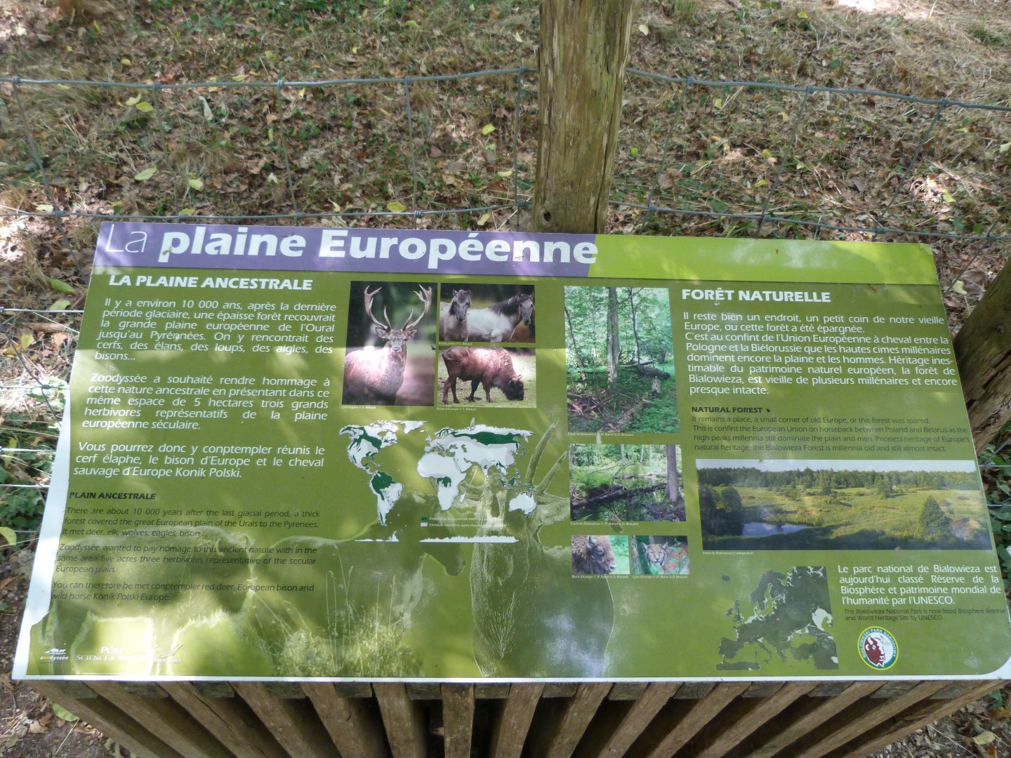Sign about european grasslands -Zoodyssée (2025)