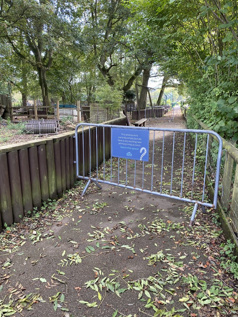 Sign about new animals, Beale Park