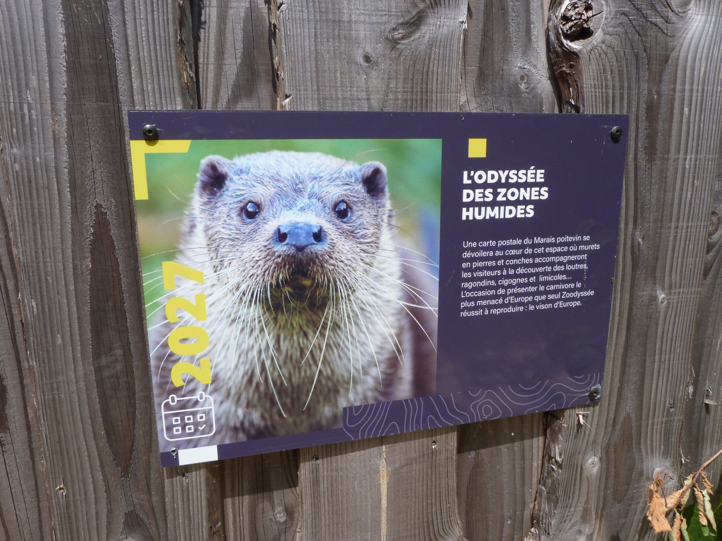 Sign about plans for the close future -Zoodyssée (2025)