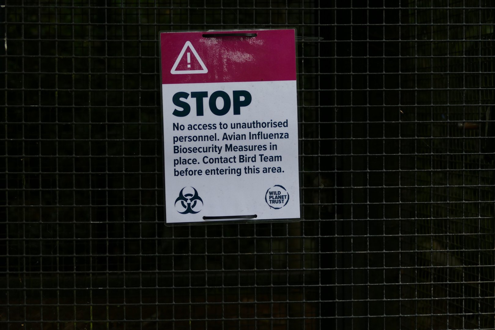 Sign around the zoo, 14 September 2022