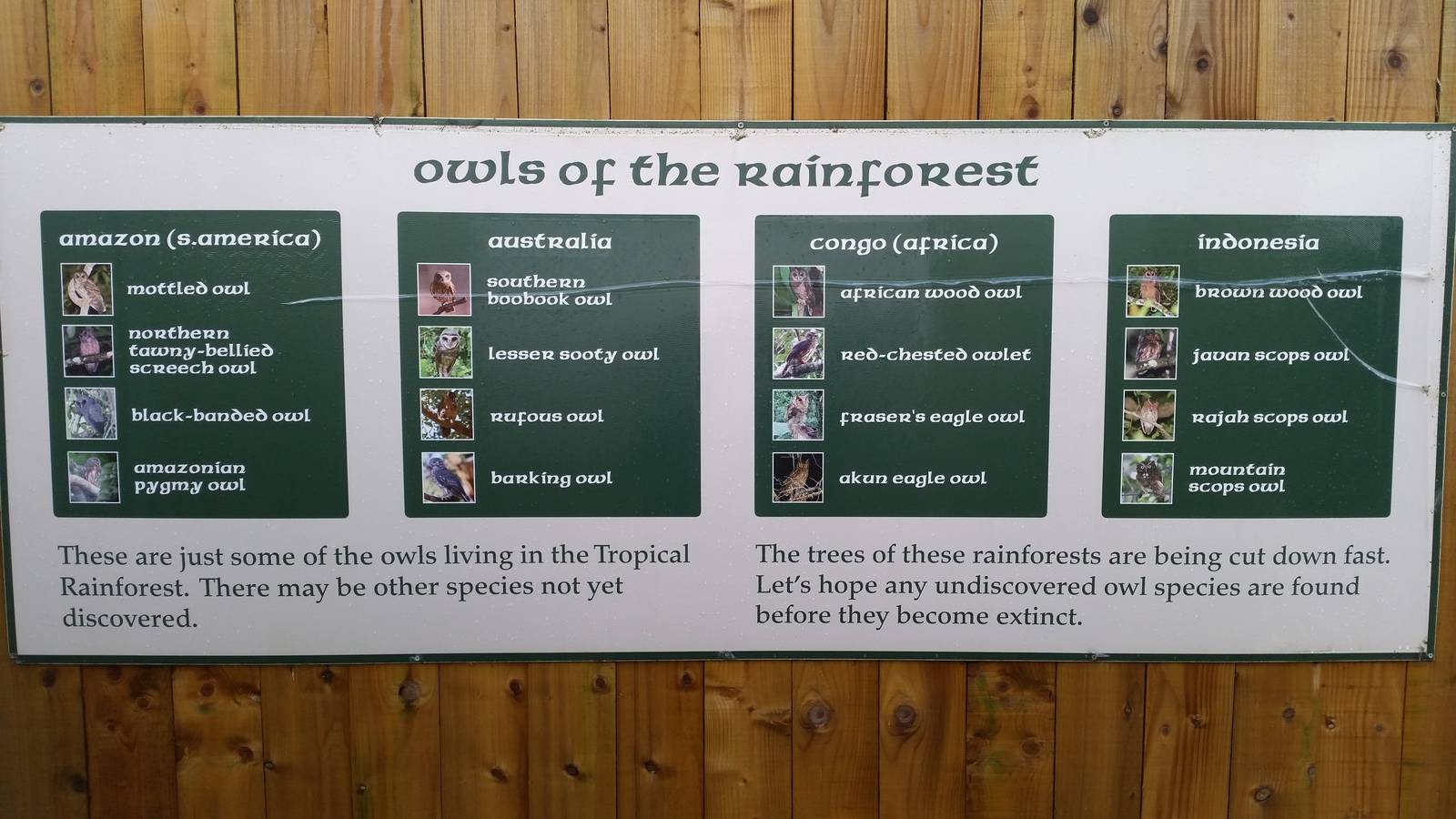 Sign at Entrance to Rainwater Realm