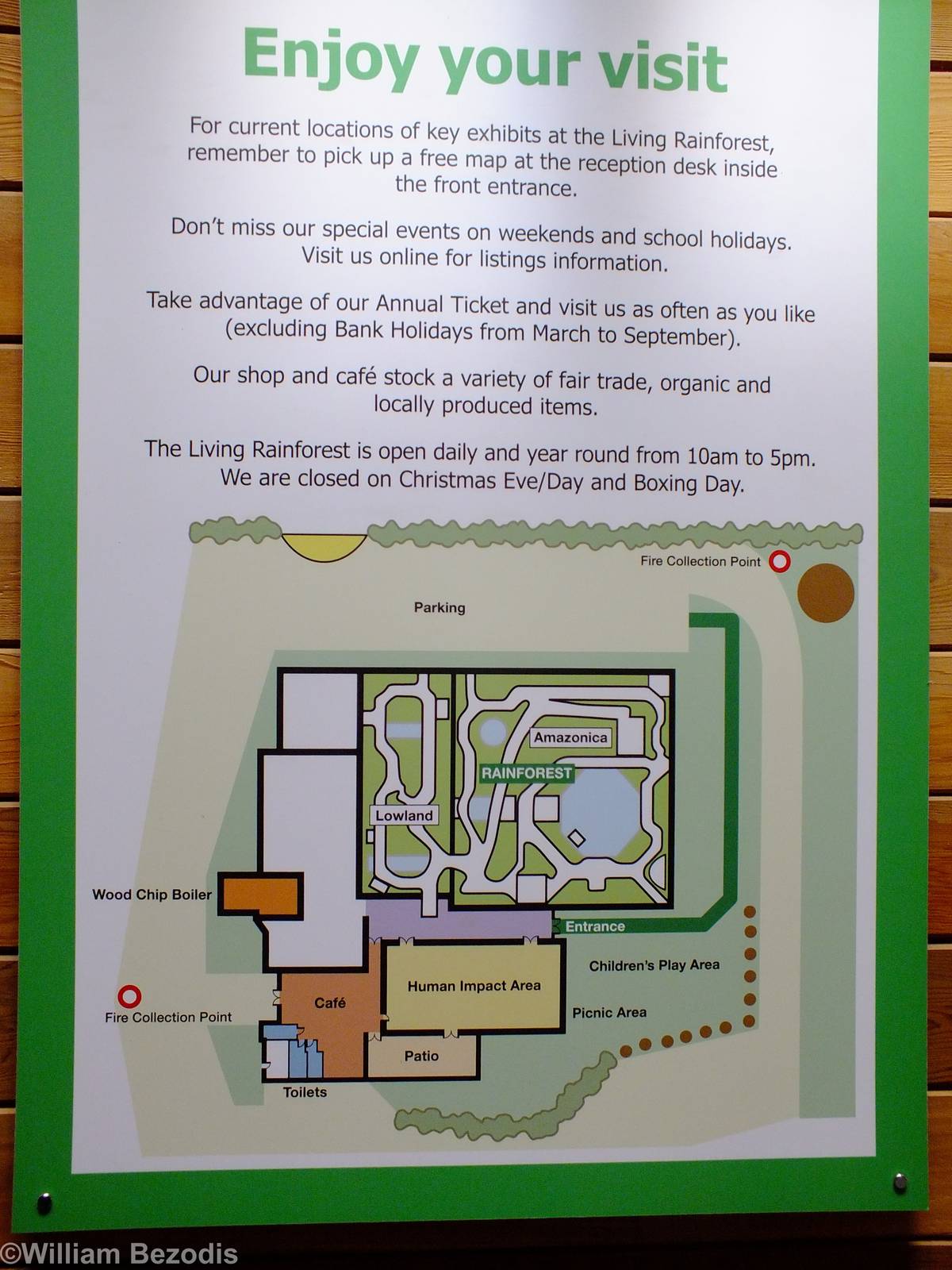 Sign at Entrance with Map