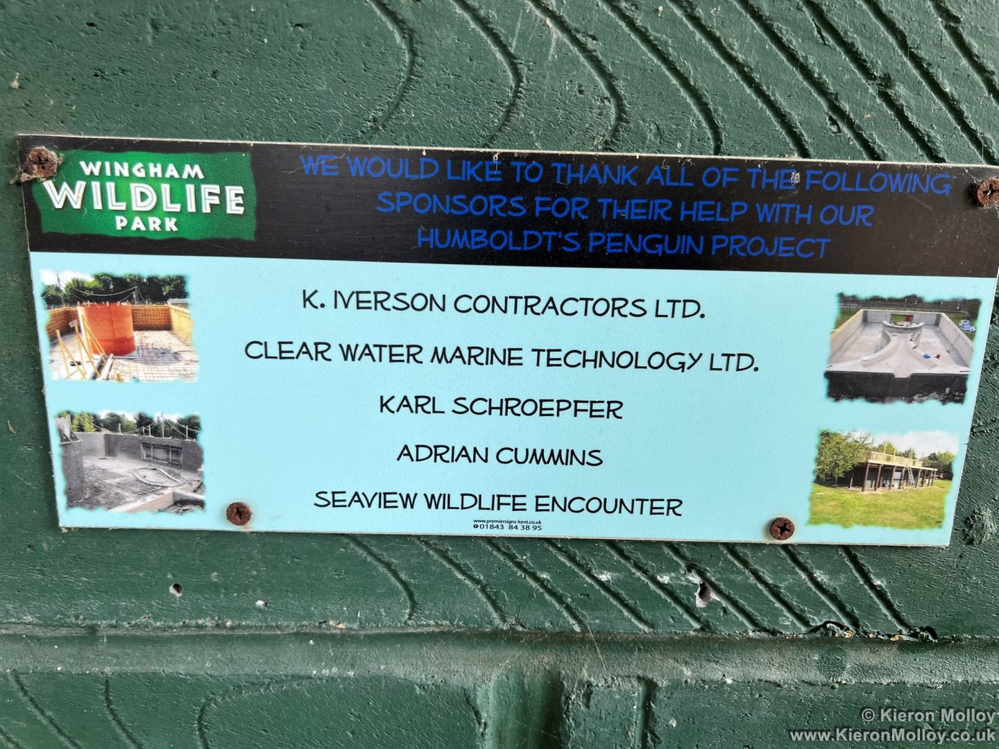 Sign at the Penguin Pool.