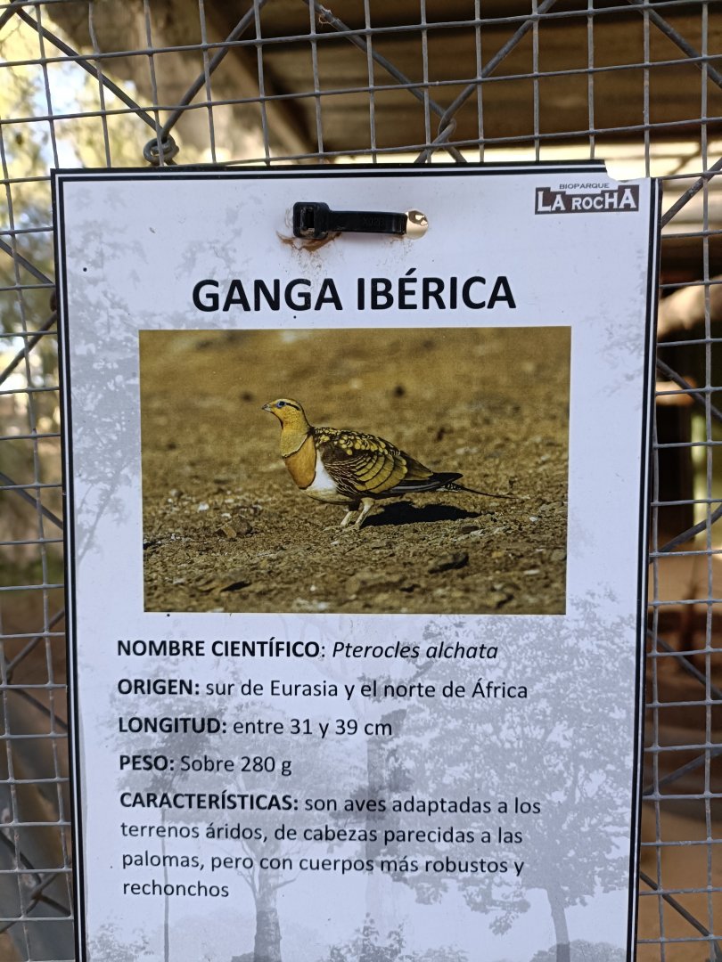 Sign - Bioparque La Rocha