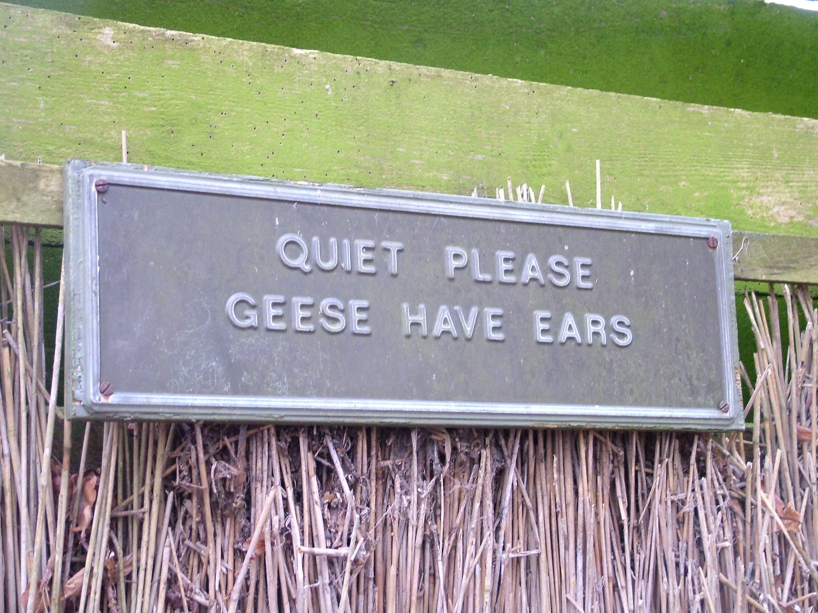 Sign by the Zeiss hide at Slimbridge 06/02/10