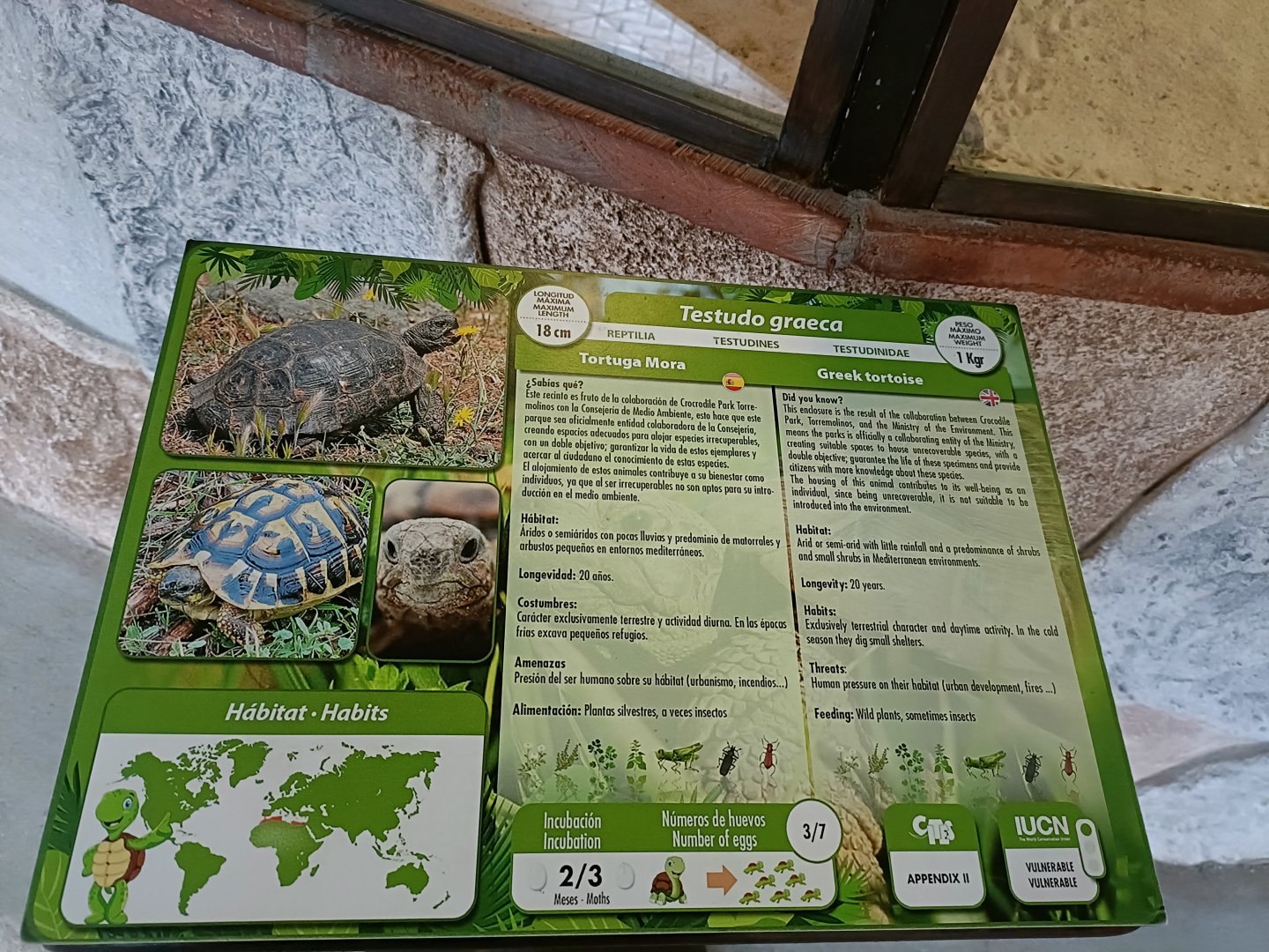 Sign - Crocodile park Torremolinos