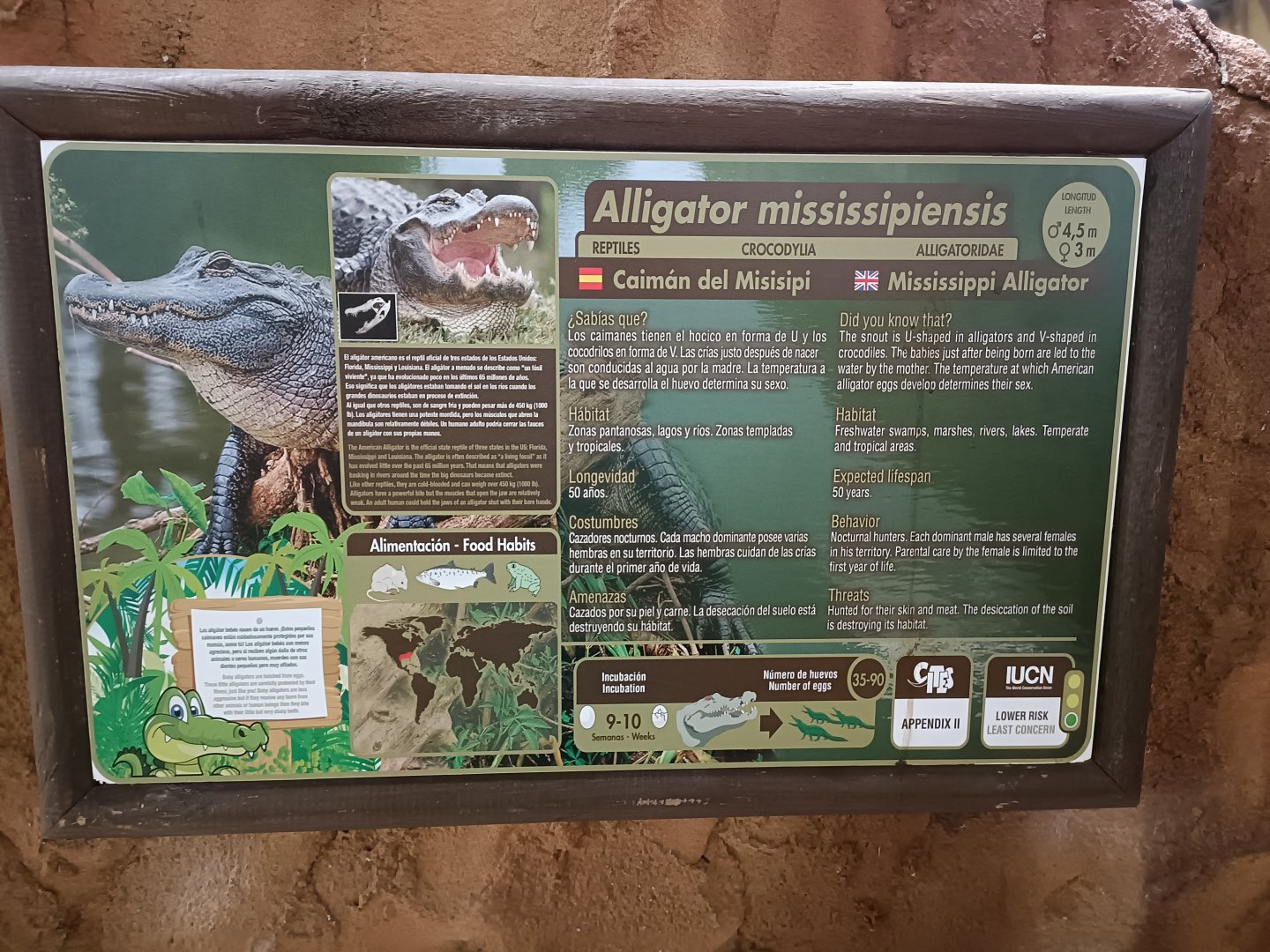 Sign - Crocodile park Torremolinos