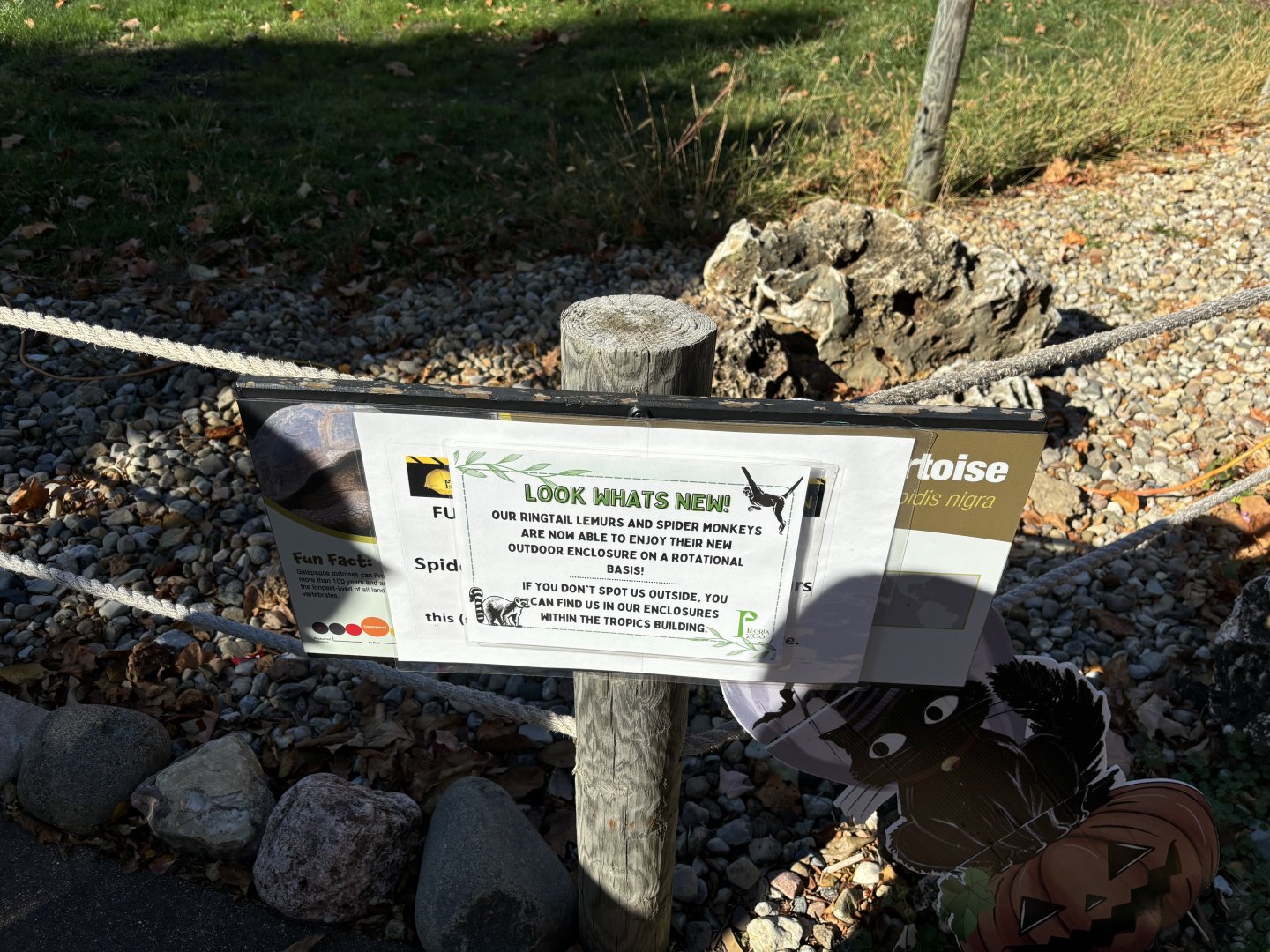 Sign Explaining New Exhibit