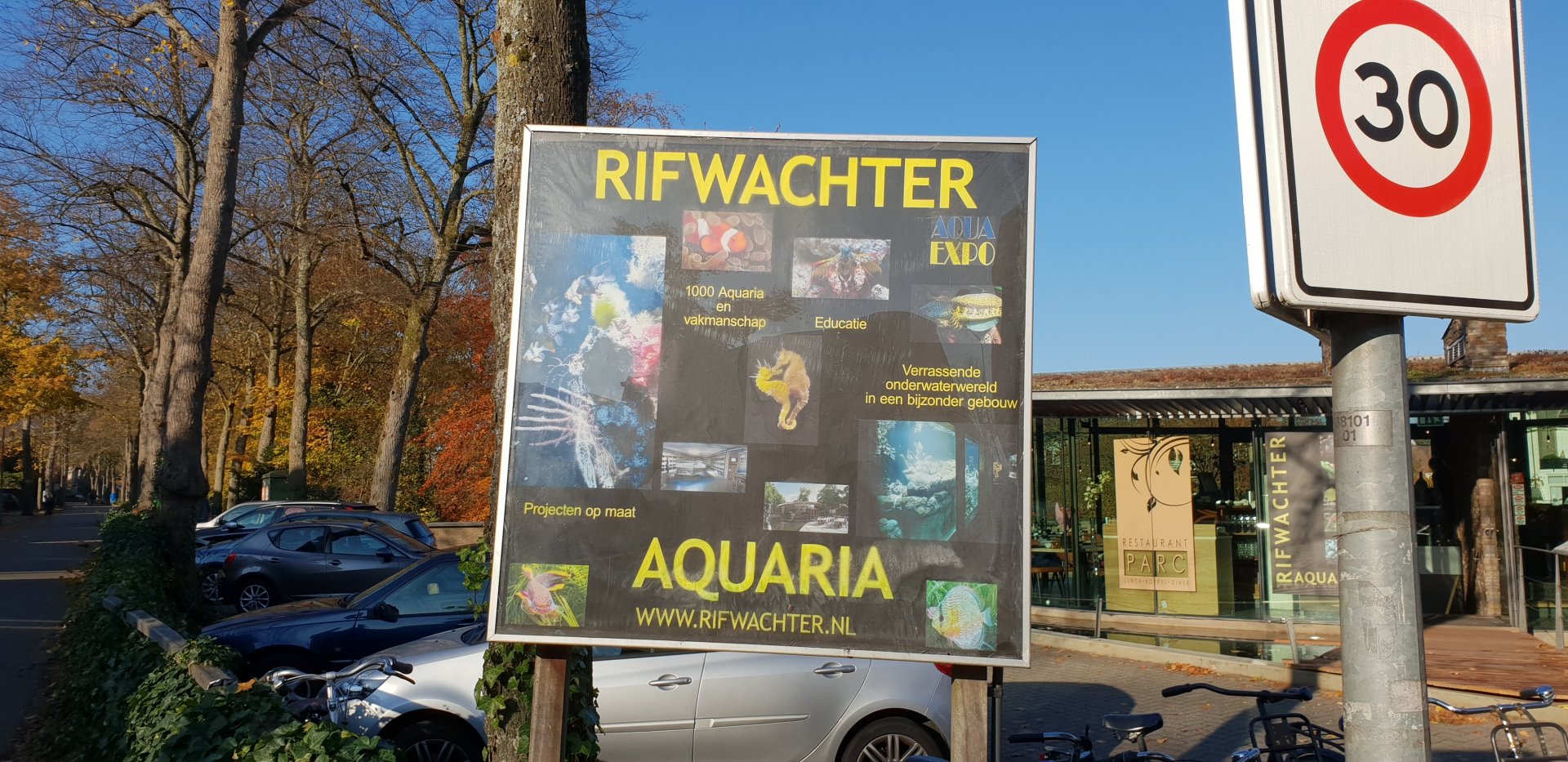 Sign for AquaExpo - Rifwachter