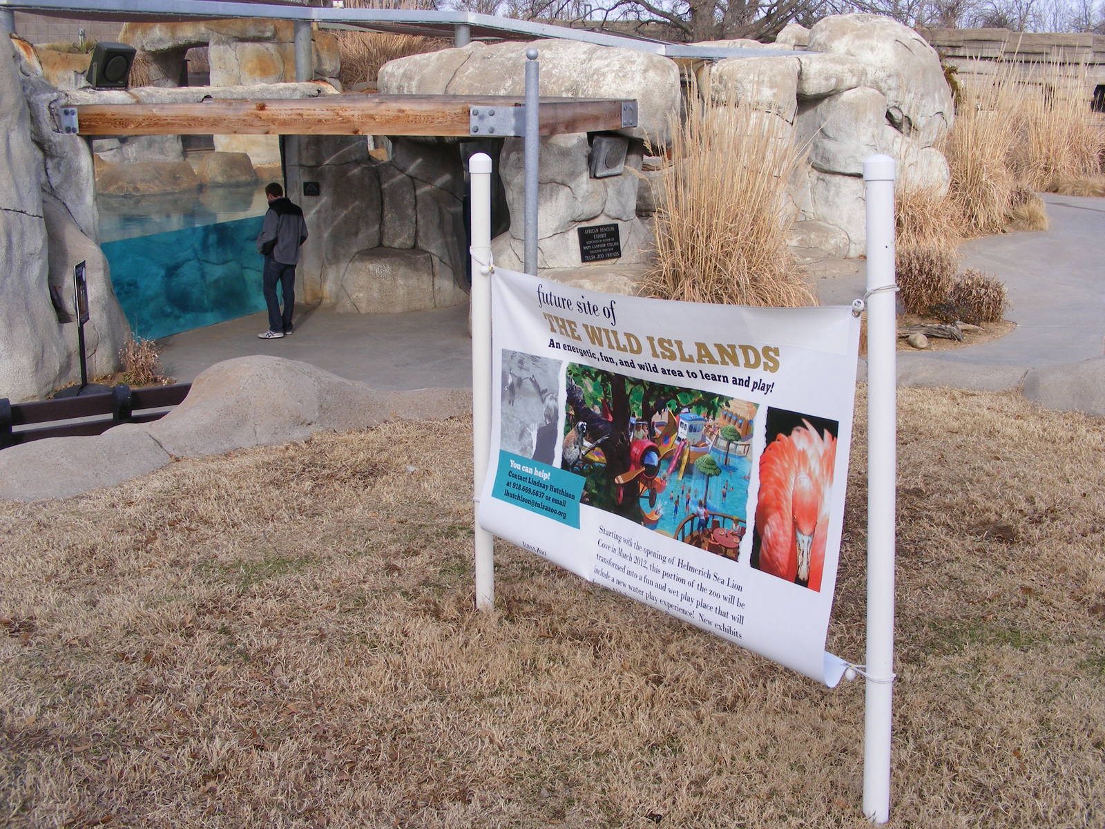 Sign for future Wild Islands section