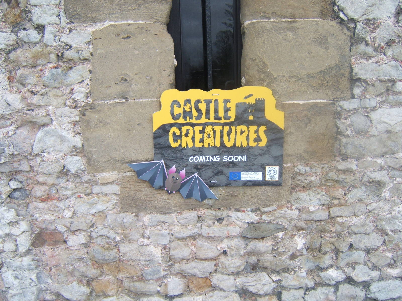 Sign for new exhibit