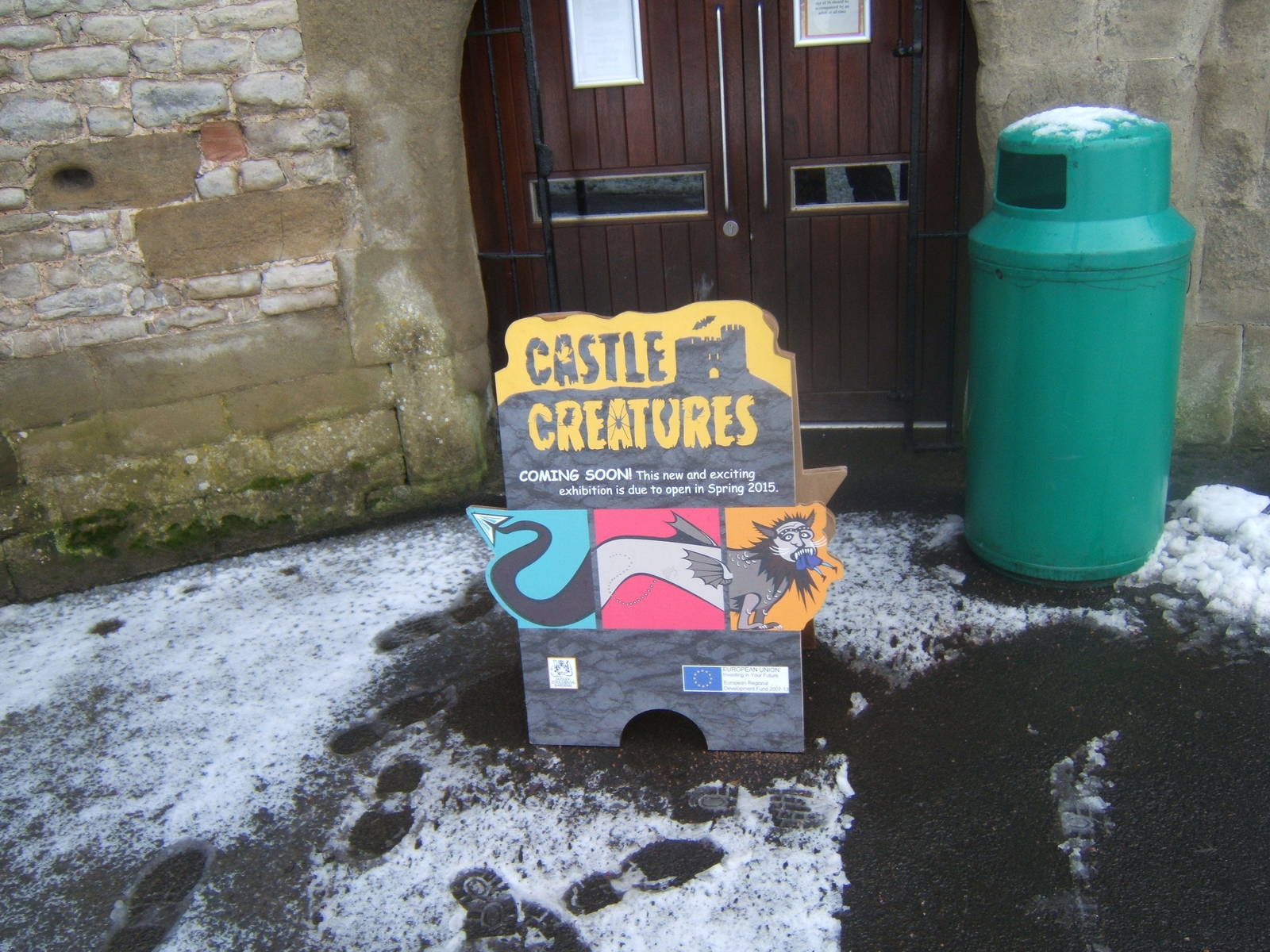 Sign for new exhibit