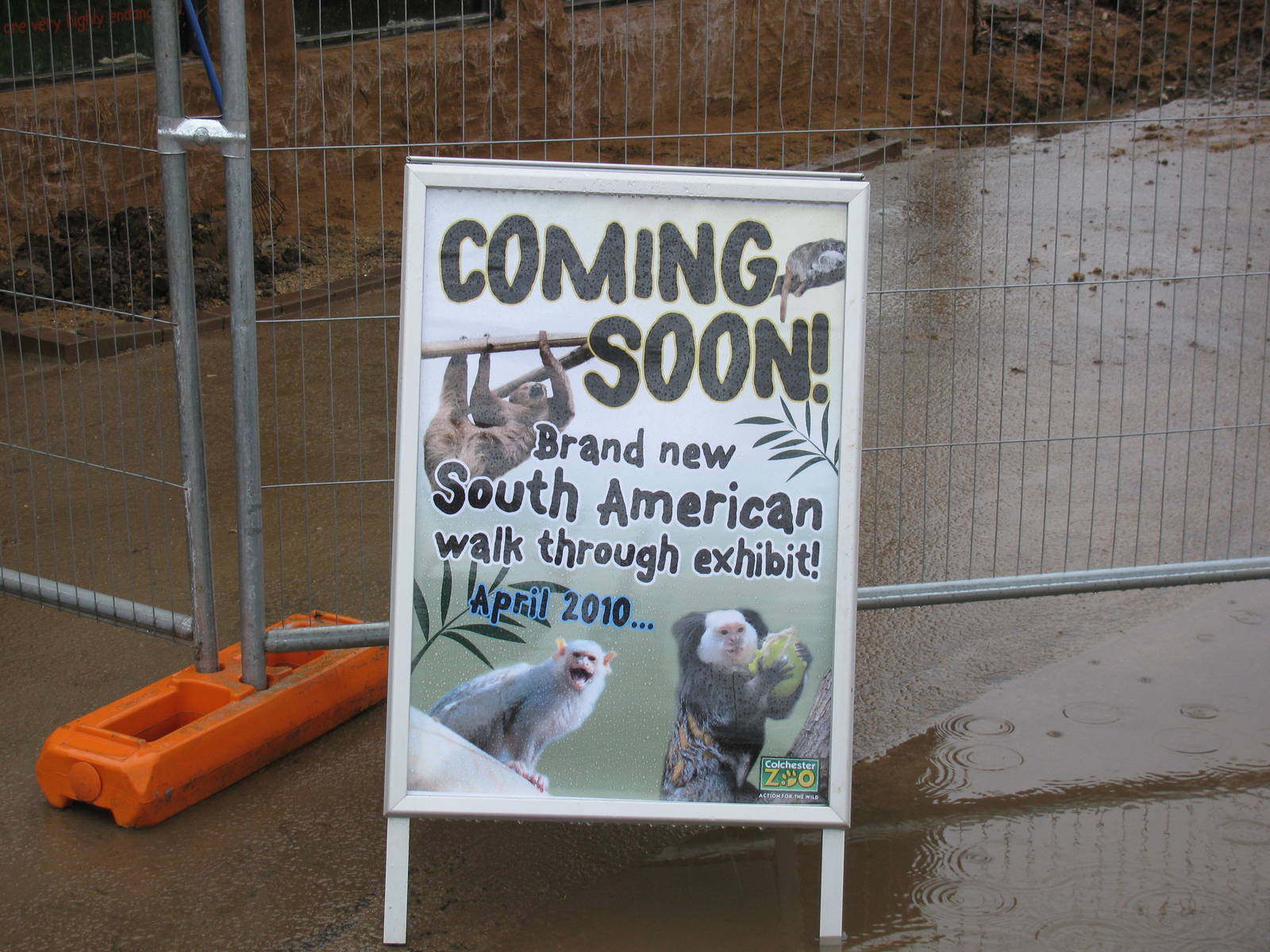 Sign for new exhibit