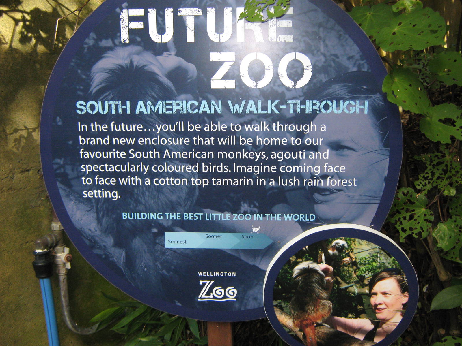 sign for upcoming walk-through