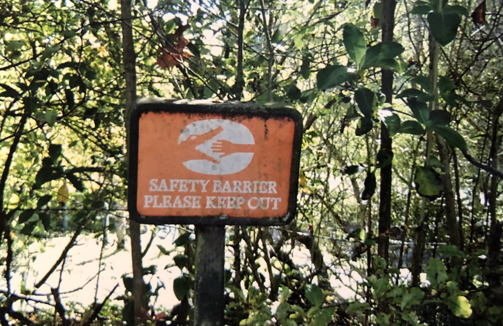 Sign from circa 1970s, possibly 1979.