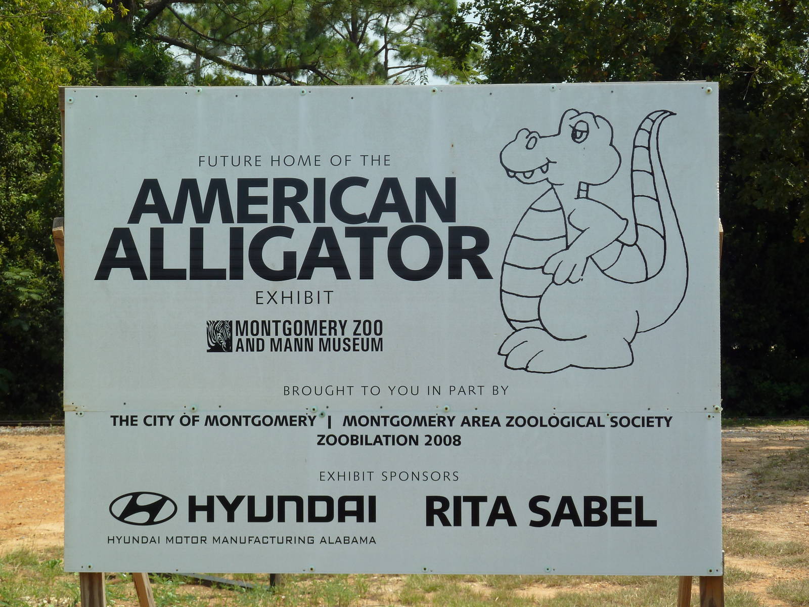 Sign - Future Alligator Exhibit