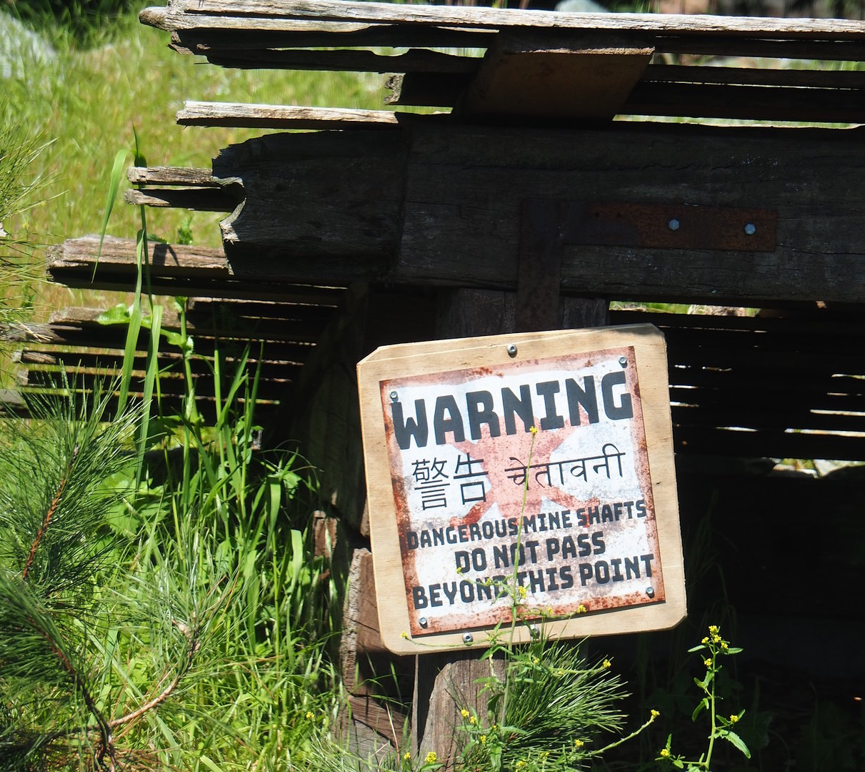 Sign in snow leopard exhibit, 2023-05-31