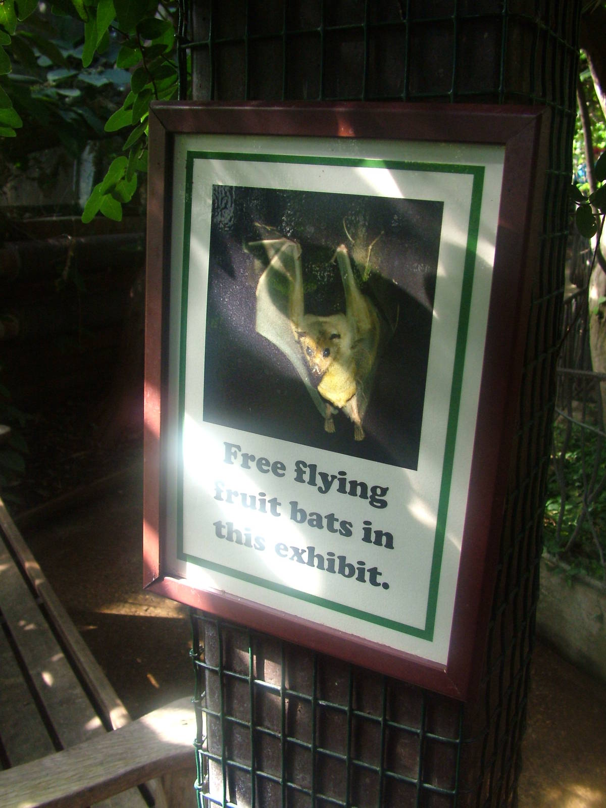 Sign in the Tropical House at Cotswold WP 17/04/10
