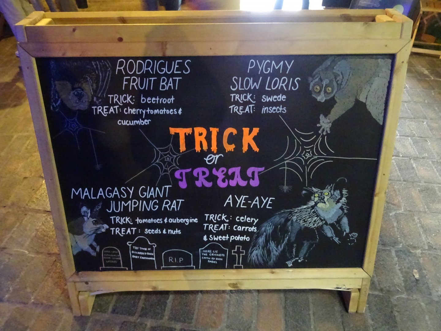 Sign inside the Casson Pavilion