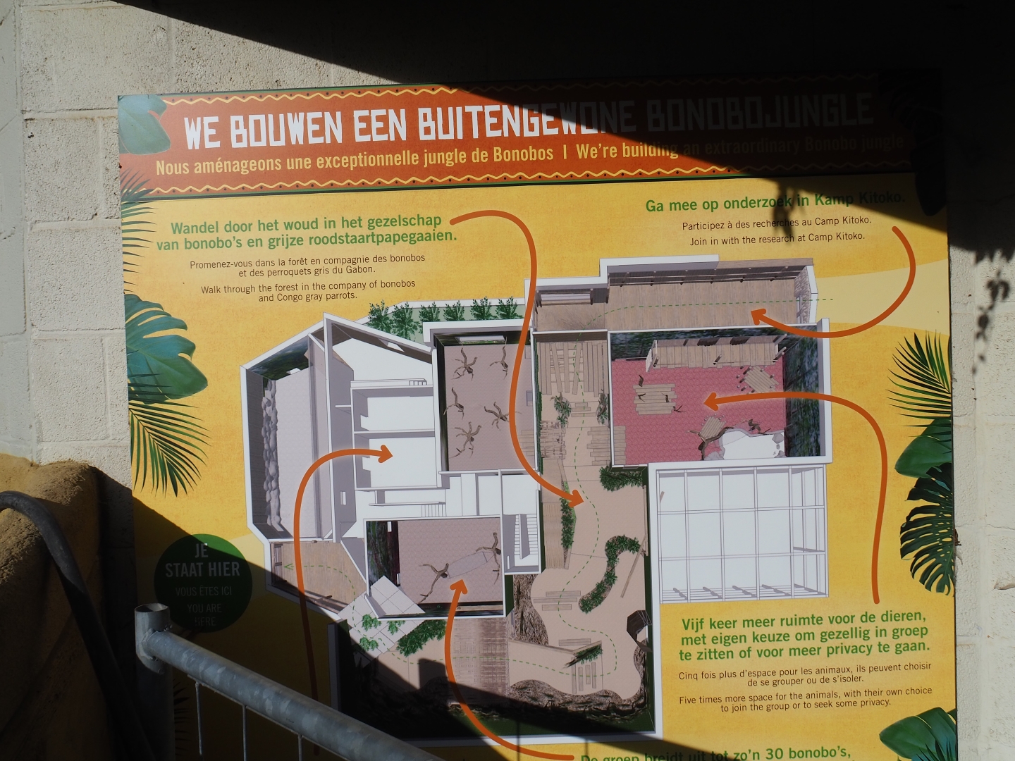 Sign new bonobo building