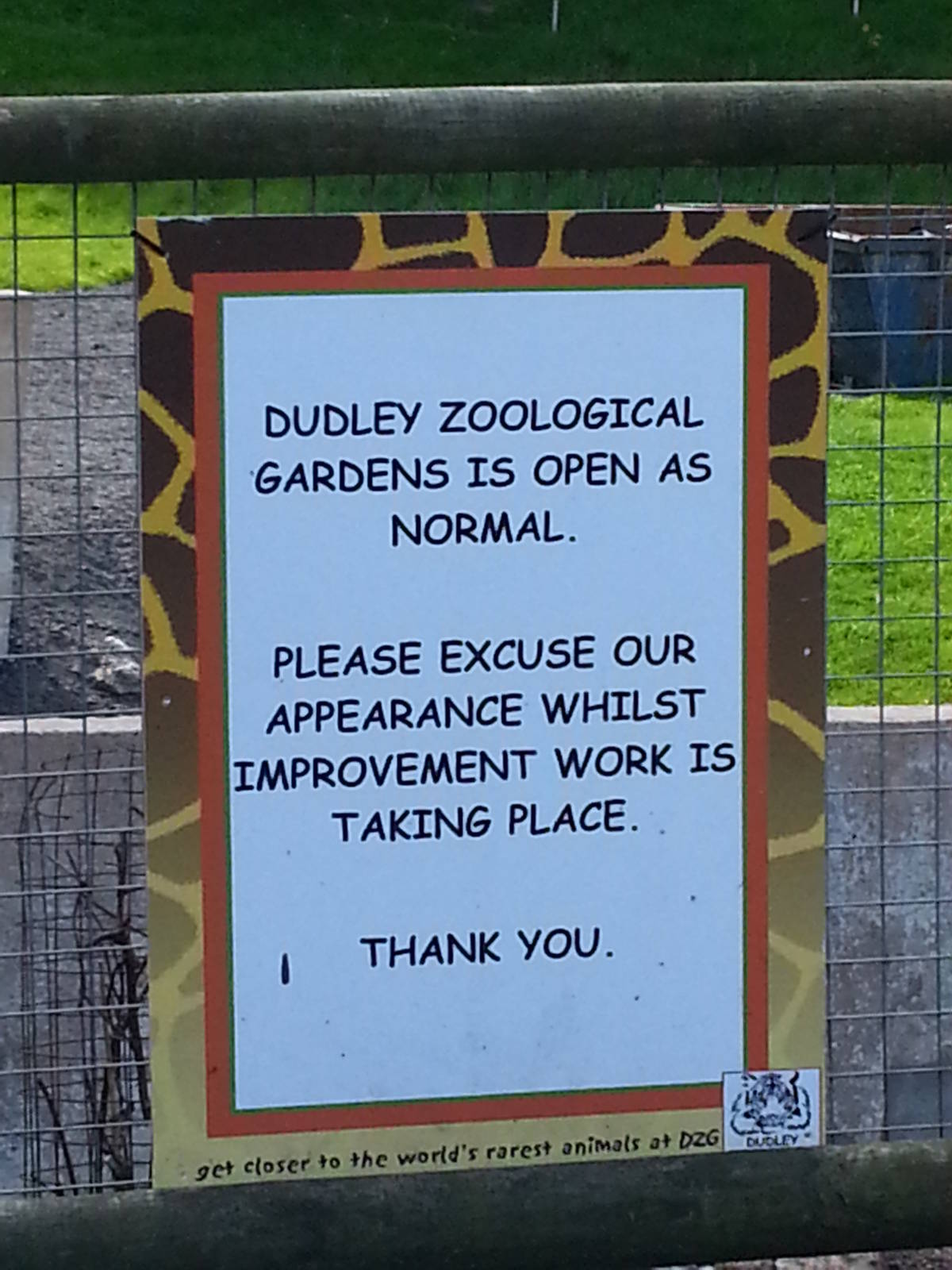 Sign next to bear ravine